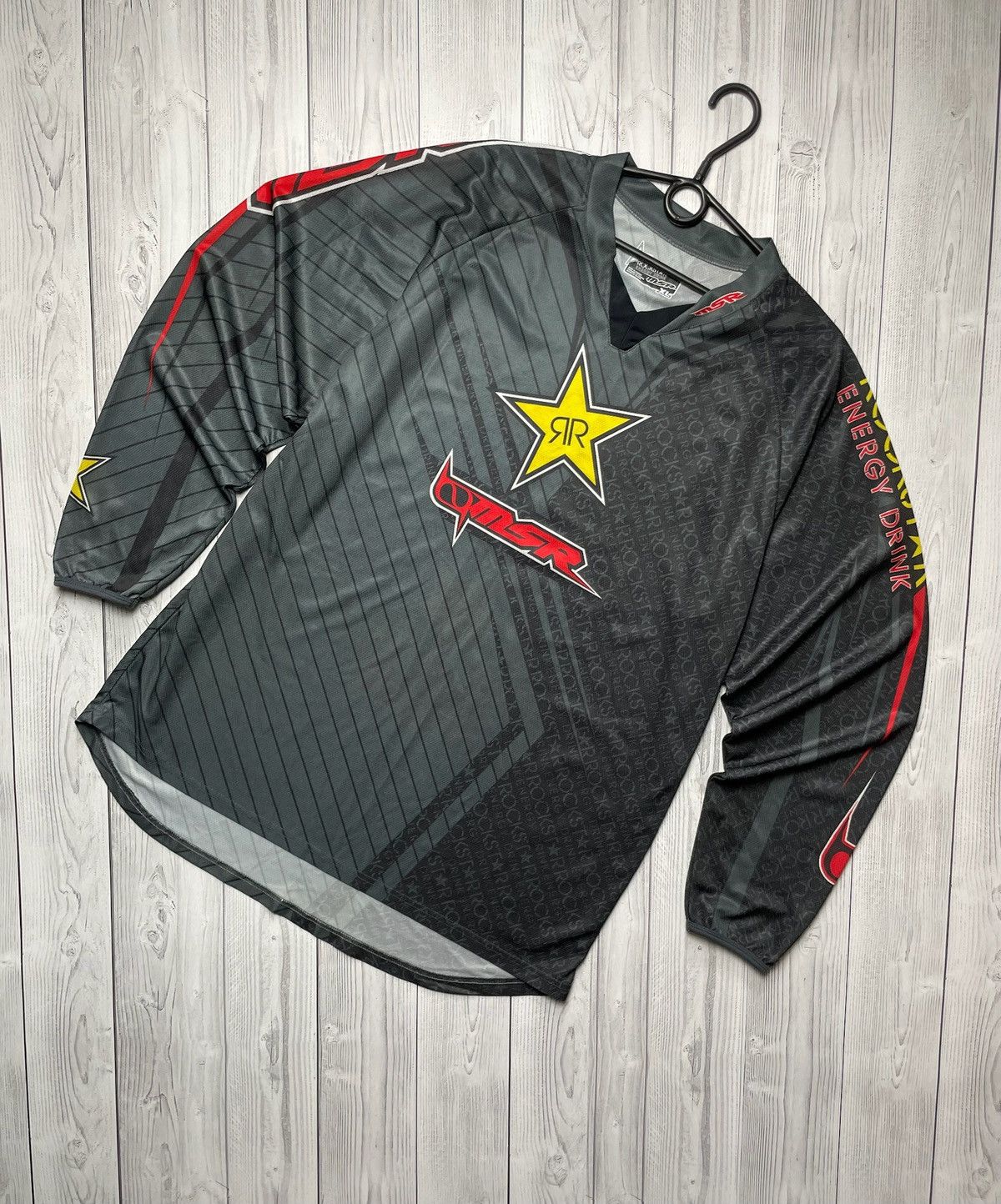 Vintage Vintage Rockstar Moto track suit jersey + Pants Energy Drink Size US 36 / EU 52 - 3 Thumbnail