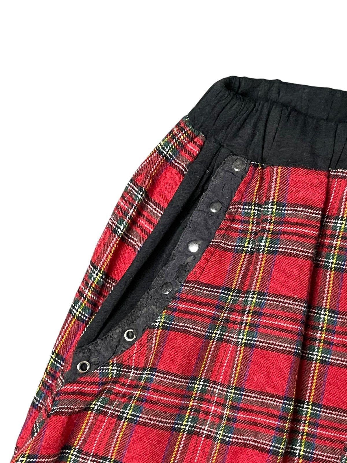 Japanese Brand ACDC RAG Tartan & Solid Sarrouel Pants (91) Size US 26 / EU 42 - 8 Thumbnail
