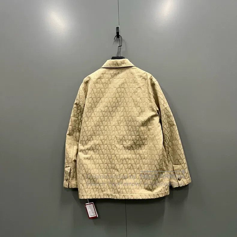 Valentino Valentino Khaki full printed logo jacket Size US L / EU 52-54 / 3 - 2 Thumbnail