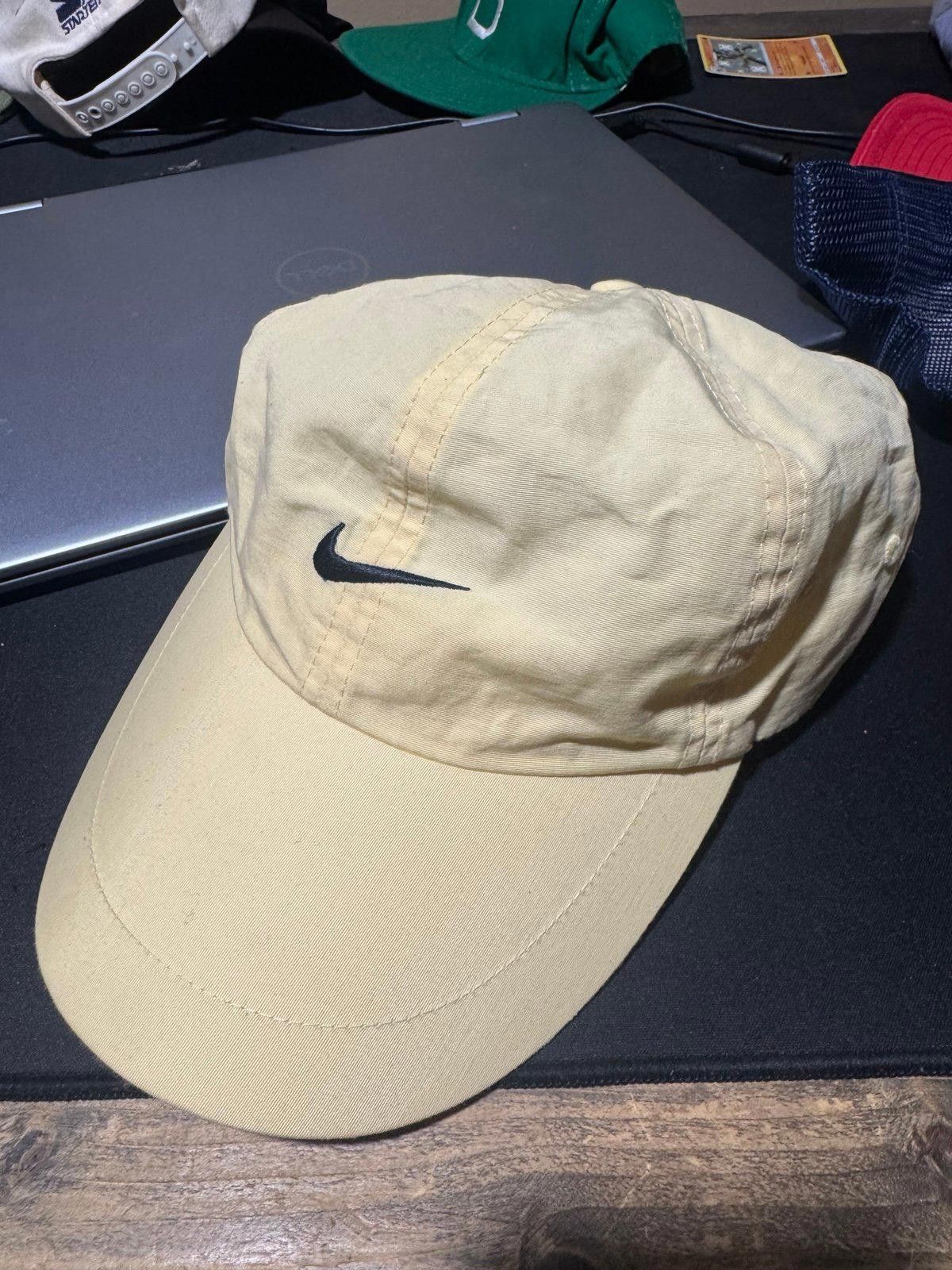 Nike Vintage Nike Yellow Center Swoosh Strapback Cap Rare Mens Size ONE SIZE - 4 Thumbnail