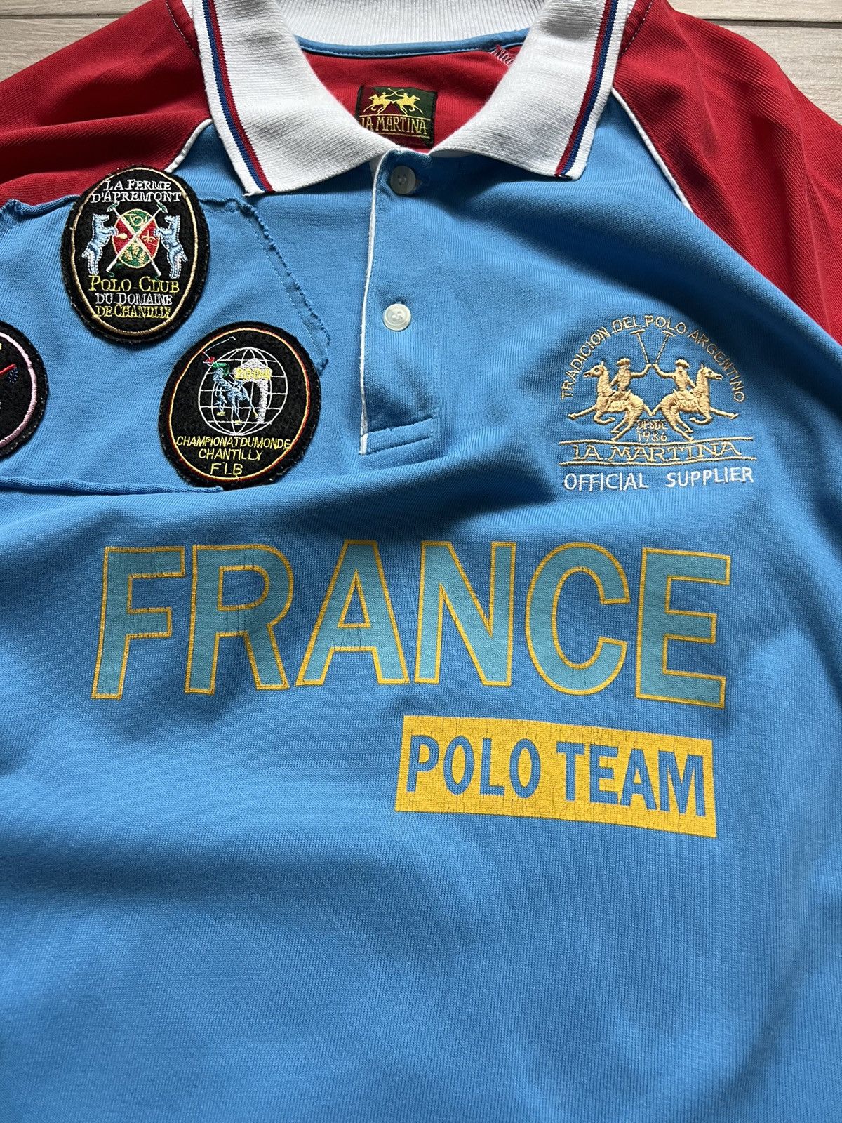 Japanese Brand × Vintage Polo Ralph Lauren Style La Martina Rugby Sweatshirt France Size US XL / EU 56 / 4 - 5 Thumbnail