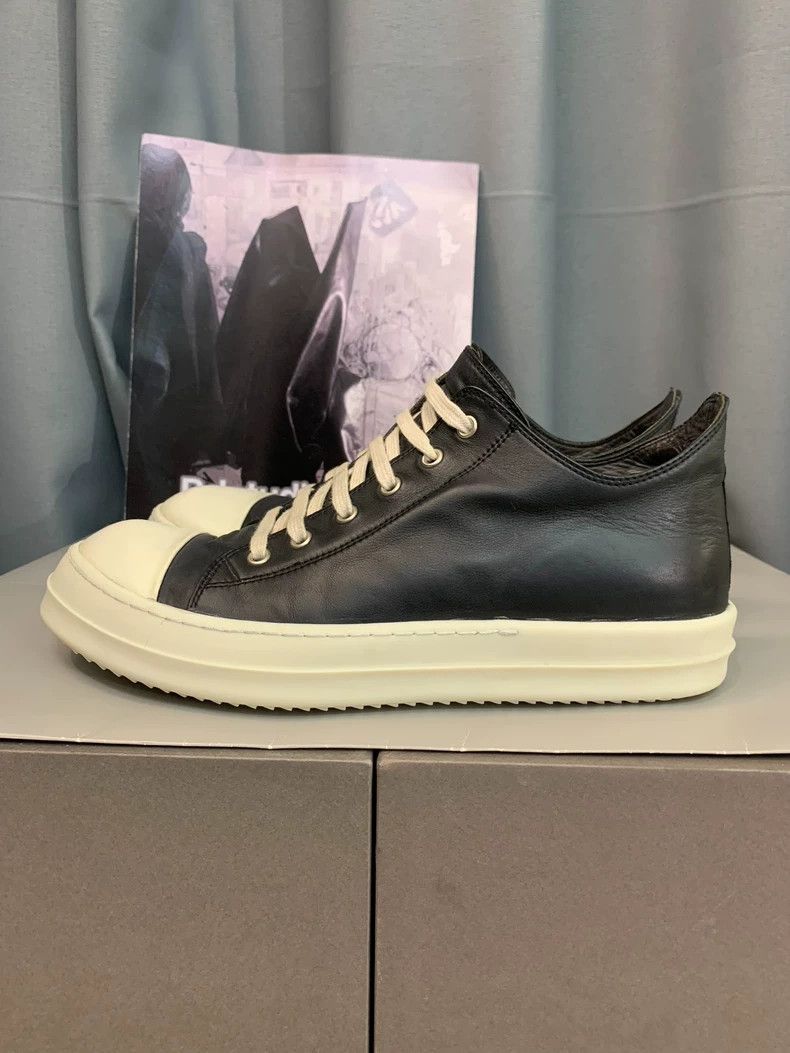 Rick Owens Rick Owens black and white Low-Top Sneaker Size US 9 / EU 42 - 3 Thumbnail