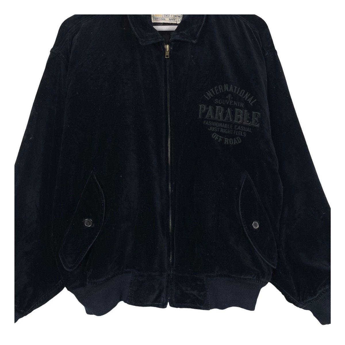 Japanese Brand × Vintage 💥JAPAN MEN OFFROAD VELVET RIOT BOMBER JACKET Size US L / EU 52-54 / 3 - 6 Thumbnail
