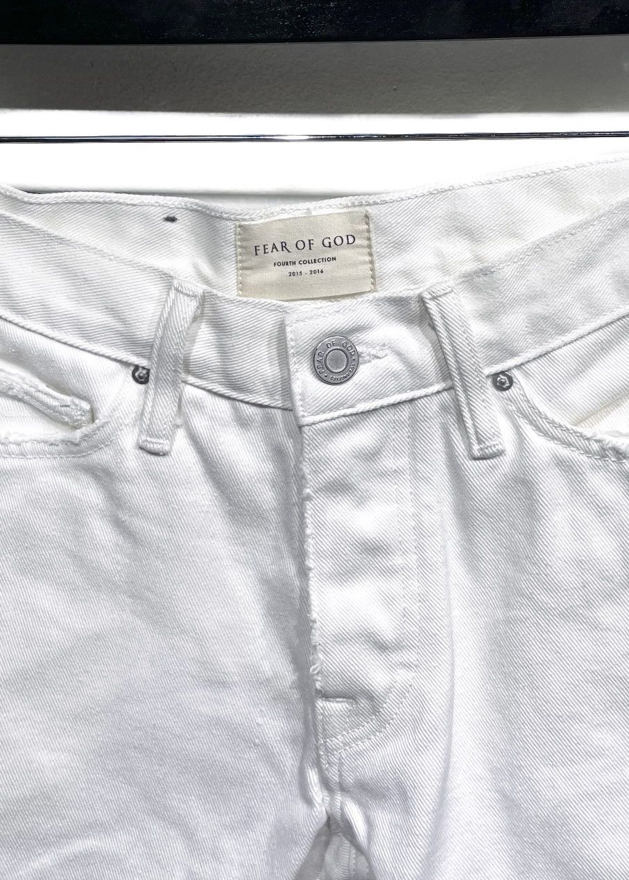 Fear of God Fear Of God Fourth Collection White Destroyed Jeans Size US 28 / EU 44 - 7 Thumbnail