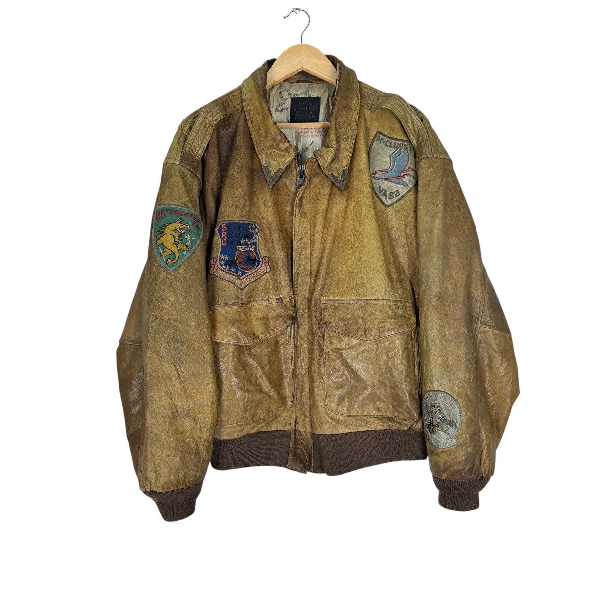 Avirex ☀️AVIREX TYPE A2 LEATHER JACKET Size US L / EU 52-54 / 3 - 1 Thumbnail