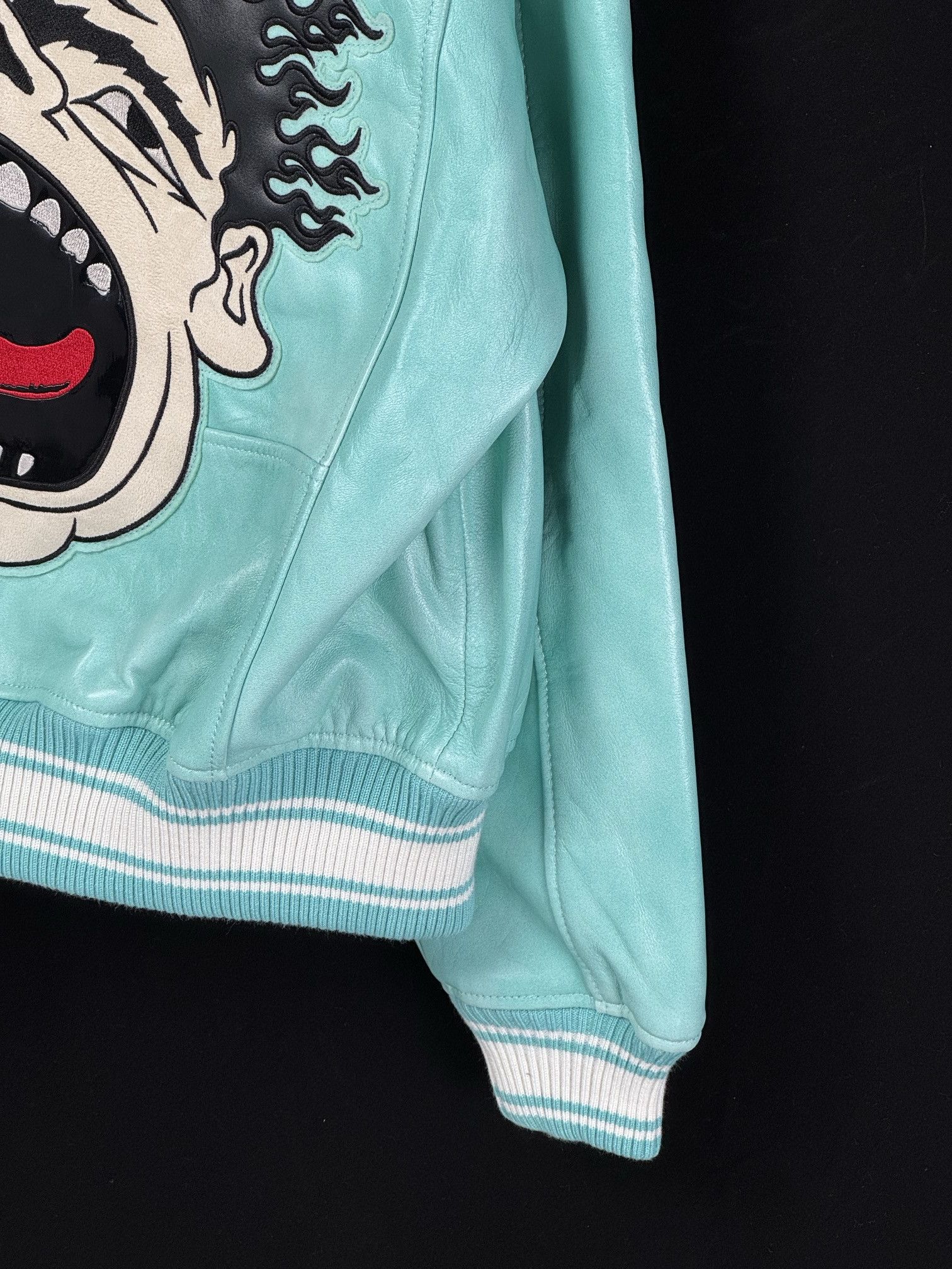 Avirex × HELLSTAR AVIREX X HELLSTAR Leather JACKET TURQUOISE Size US L / EU 52-54 / 3 - 5 Thumbnail