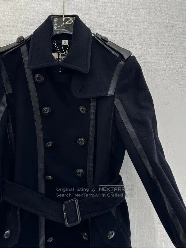 Burberry Burberry Black Wool Double-Breasted Long Coat. Size US S / EU 44-46 / 1 - 4 Thumbnail