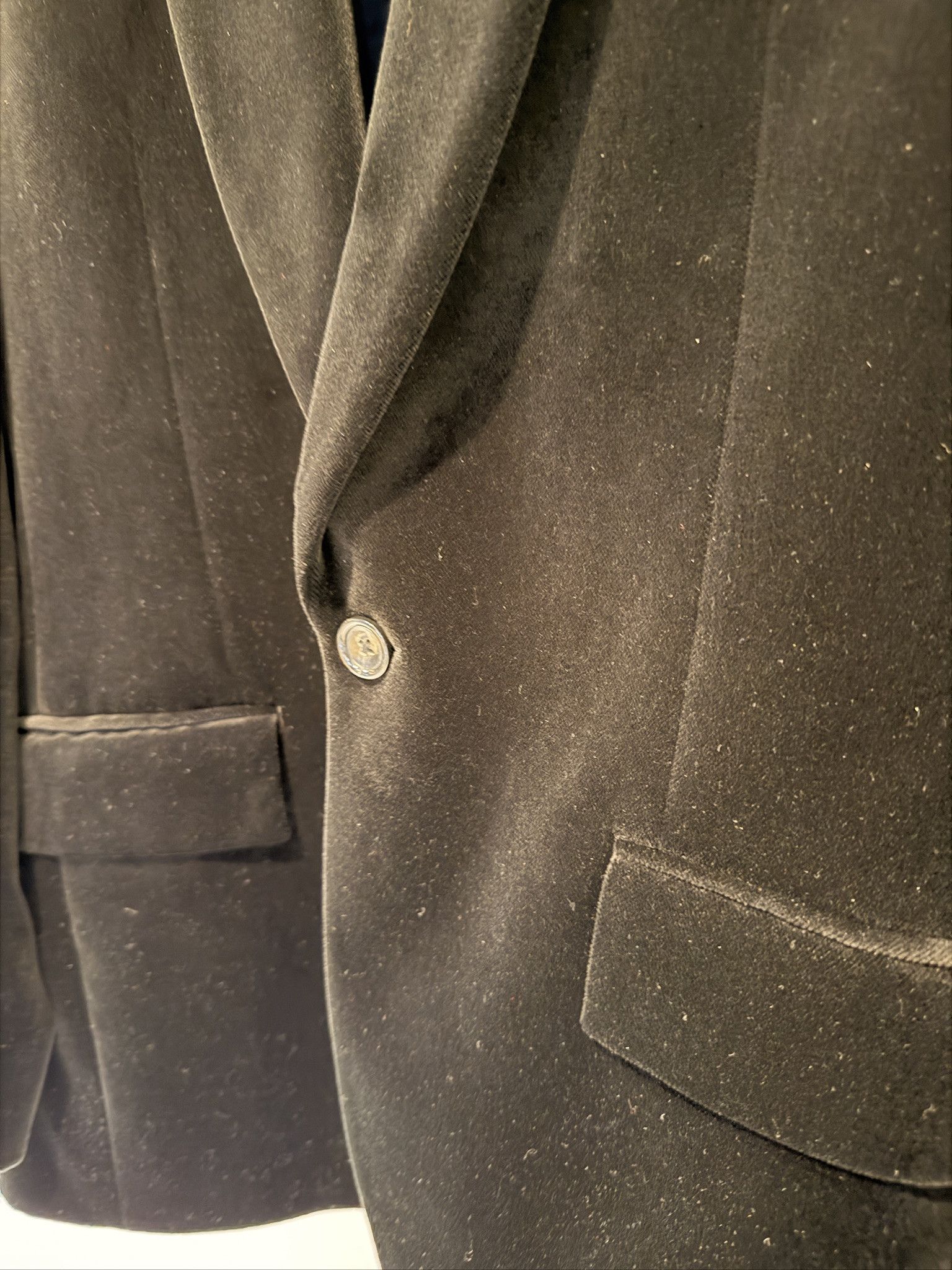 J.Crew J. Crew Black Velvet Shawl Collar Dinner Jacket Size 36S - 2 Thumbnail