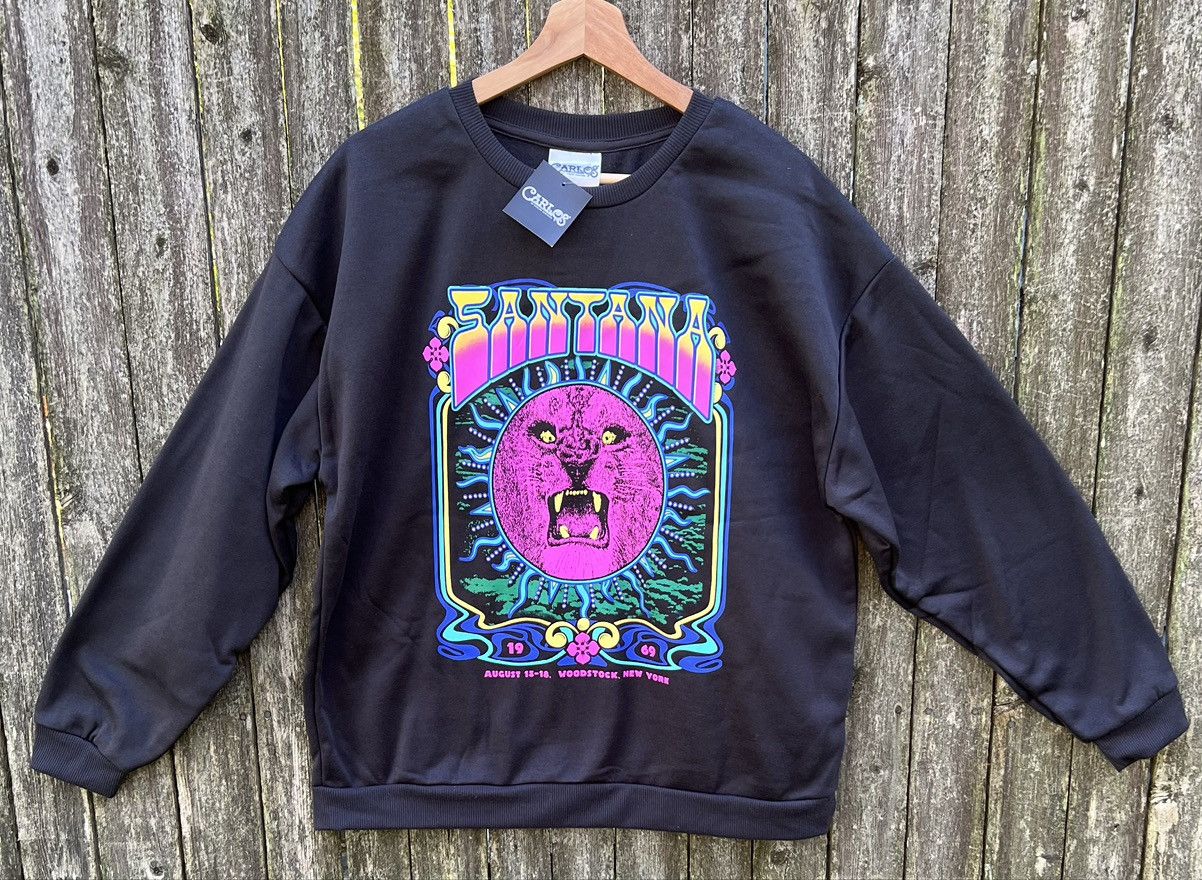 Band Tees Official Carlos Santana Sweatshirt Large Size L / US 10 / IT 46 - 1 Thumbnail