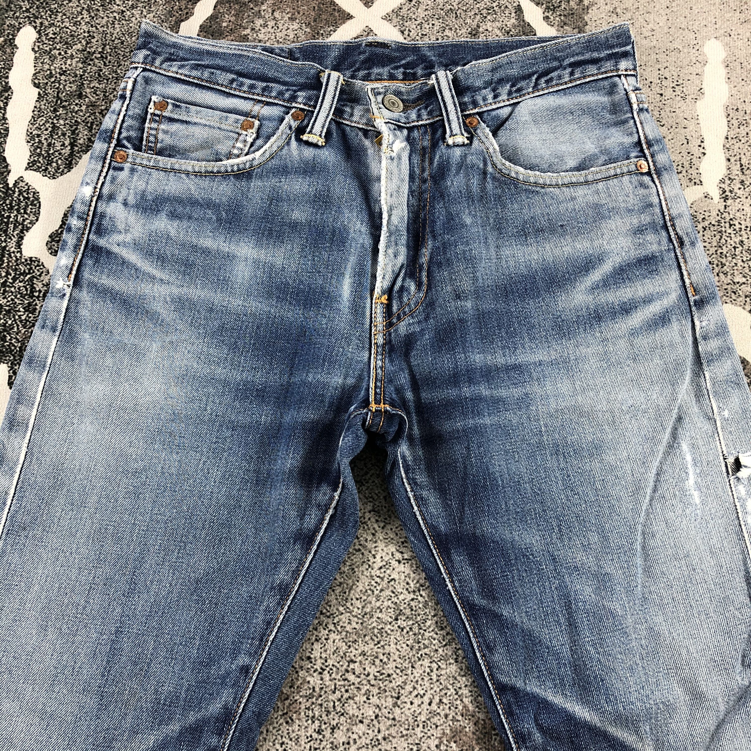 Levi's Vintage Levi's 505 Jeans Faded Blue Denim KJ861 Size US 29 - 3 Thumbnail