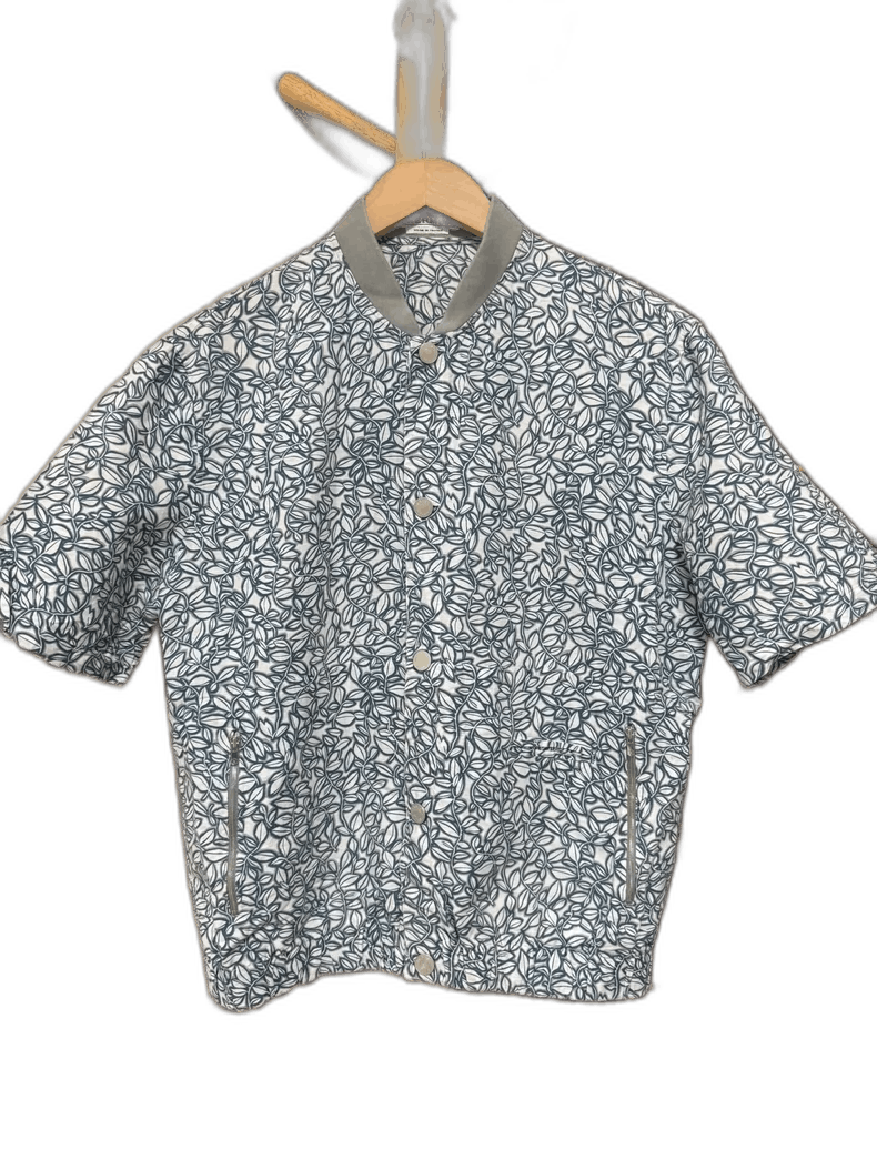 Hermes Linen Shirt Jacket with Classic Print