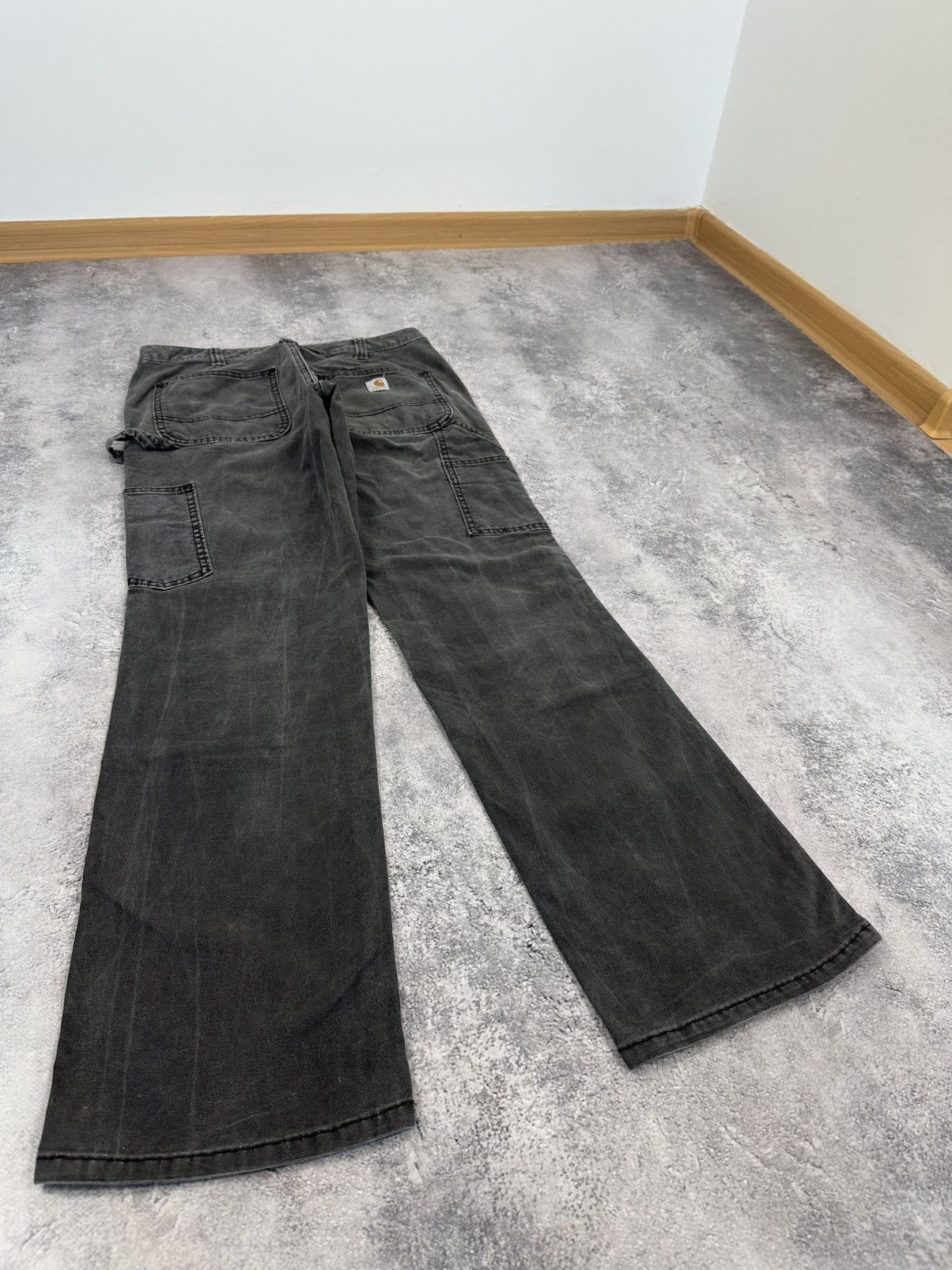Carhartt Vintage Carhartt Double Knee USA Faded Black Carpenter Pants Size US 30 / EU 46 - 9 Thumbnail