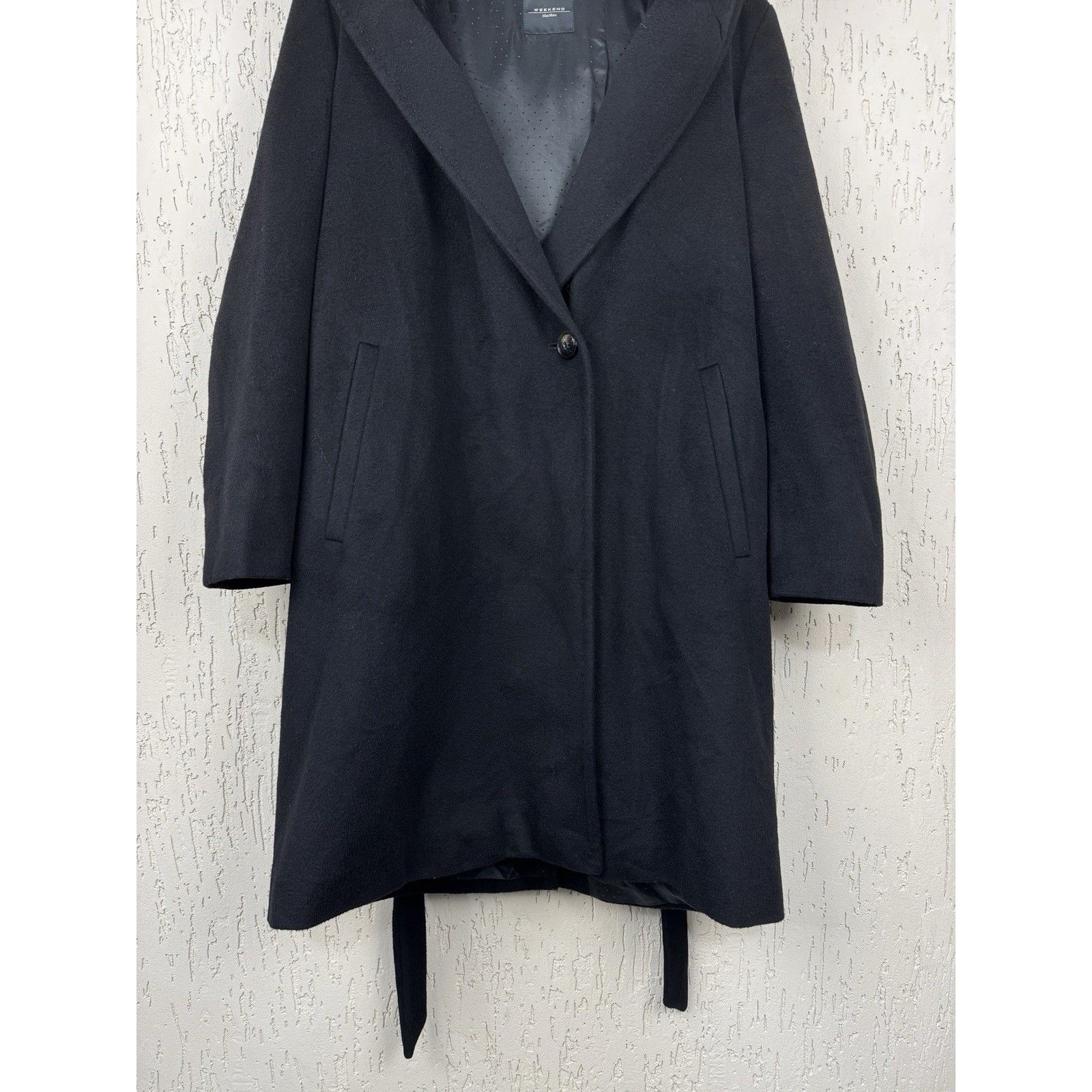 Weekend Max Mara Max Mara Weekend Biella Abiti Lana Wool Coat Hooded Fur Trim Size XL / US 12-14 / IT 48-50 - 4 Thumbnail