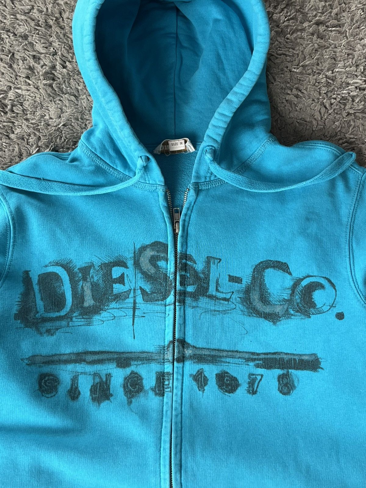 Diesel Vintage Zip Hoodie Diesel Japanese Brand Streetwear Size US M / EU 48-50 / 2 - 3 Thumbnail