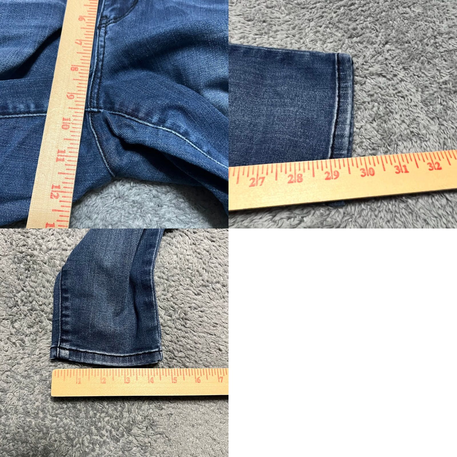 Vintage Democracy Jeans Womens 10 Ankle Ab Solution Stretch Blue 33x29.5 Regular Women Mens? Size 32" / US 10 / IT 46 - 8 Thumbnail