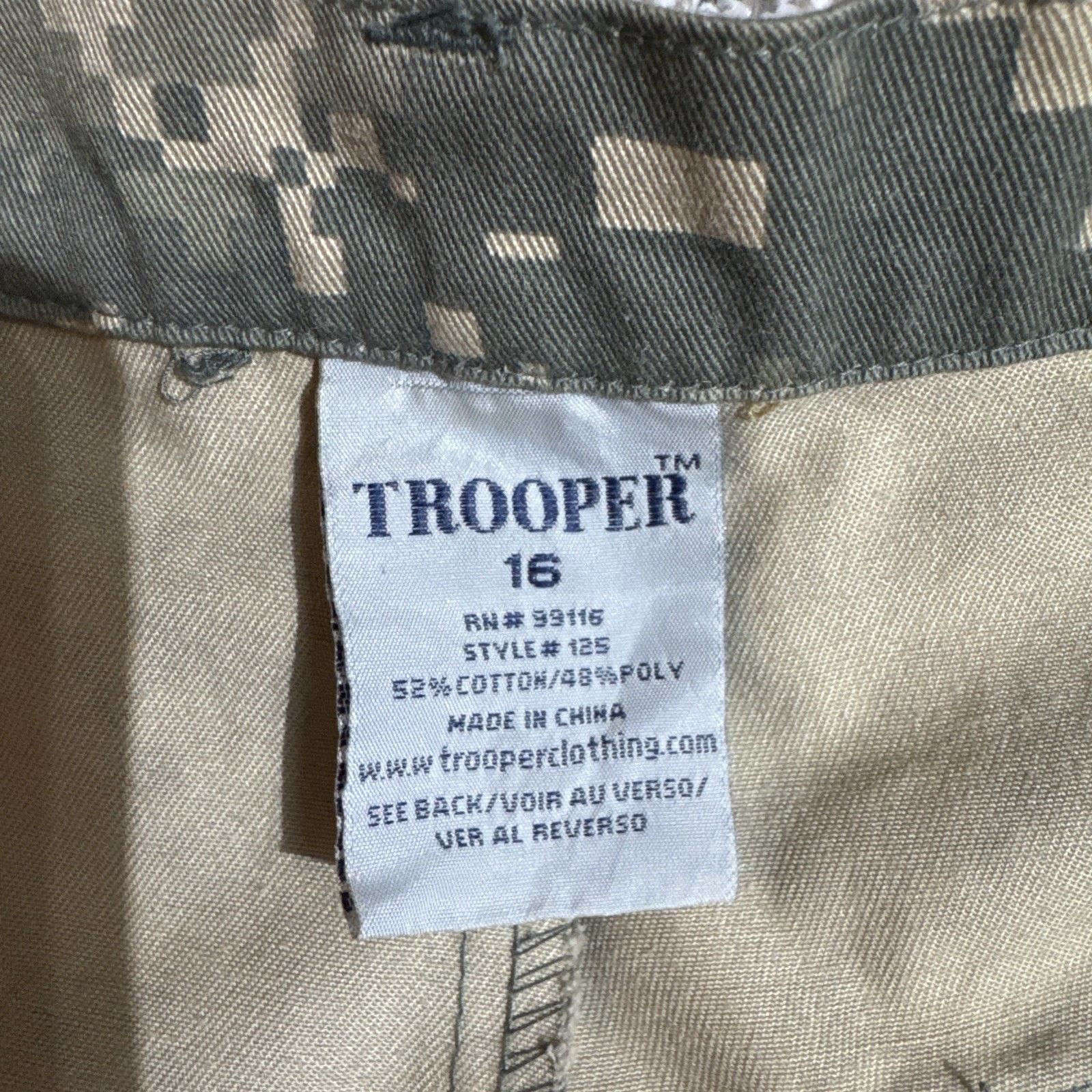 Other Trooper Cargo Pants Women 16 Camo Gorpcore Tactical Military Size 38" / US 16 / IT 52 - 9 Thumbnail