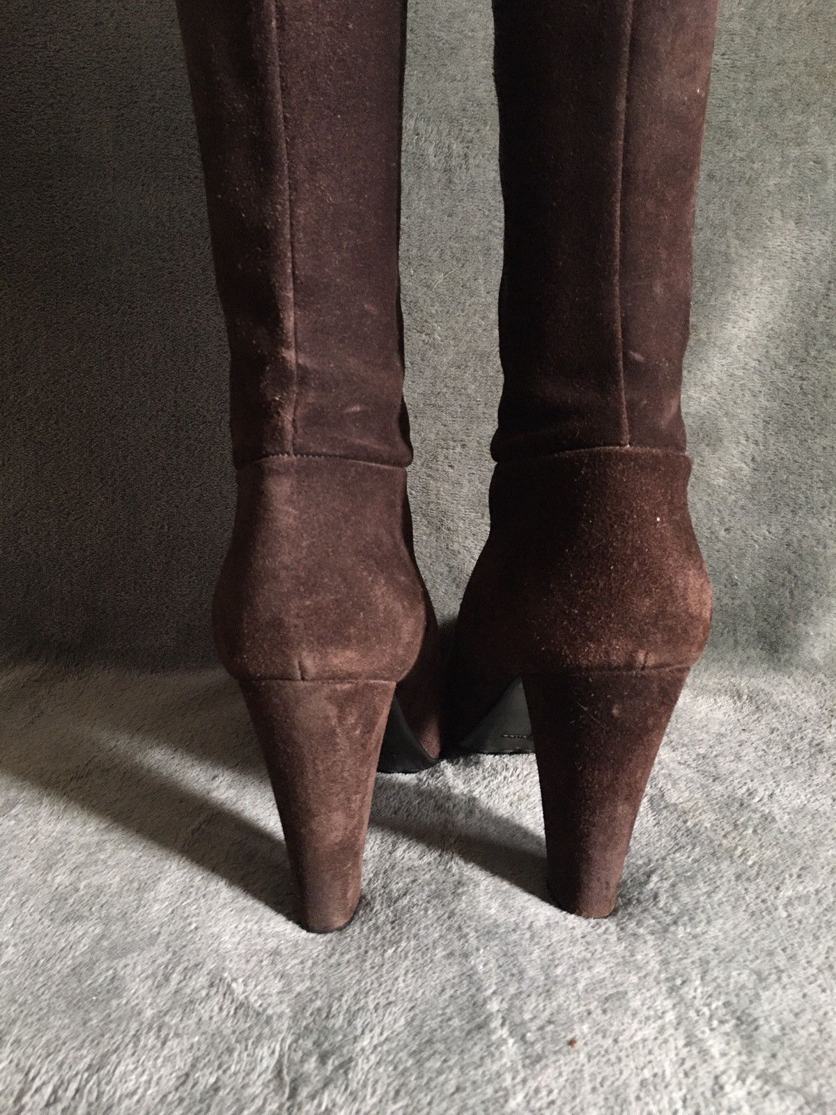 Car Shoe Original Car Shoe by Prada Brown Suede Boots Heels EU 36.5 Size US 6.5 / IT 36.5 - 6 Thumbnail