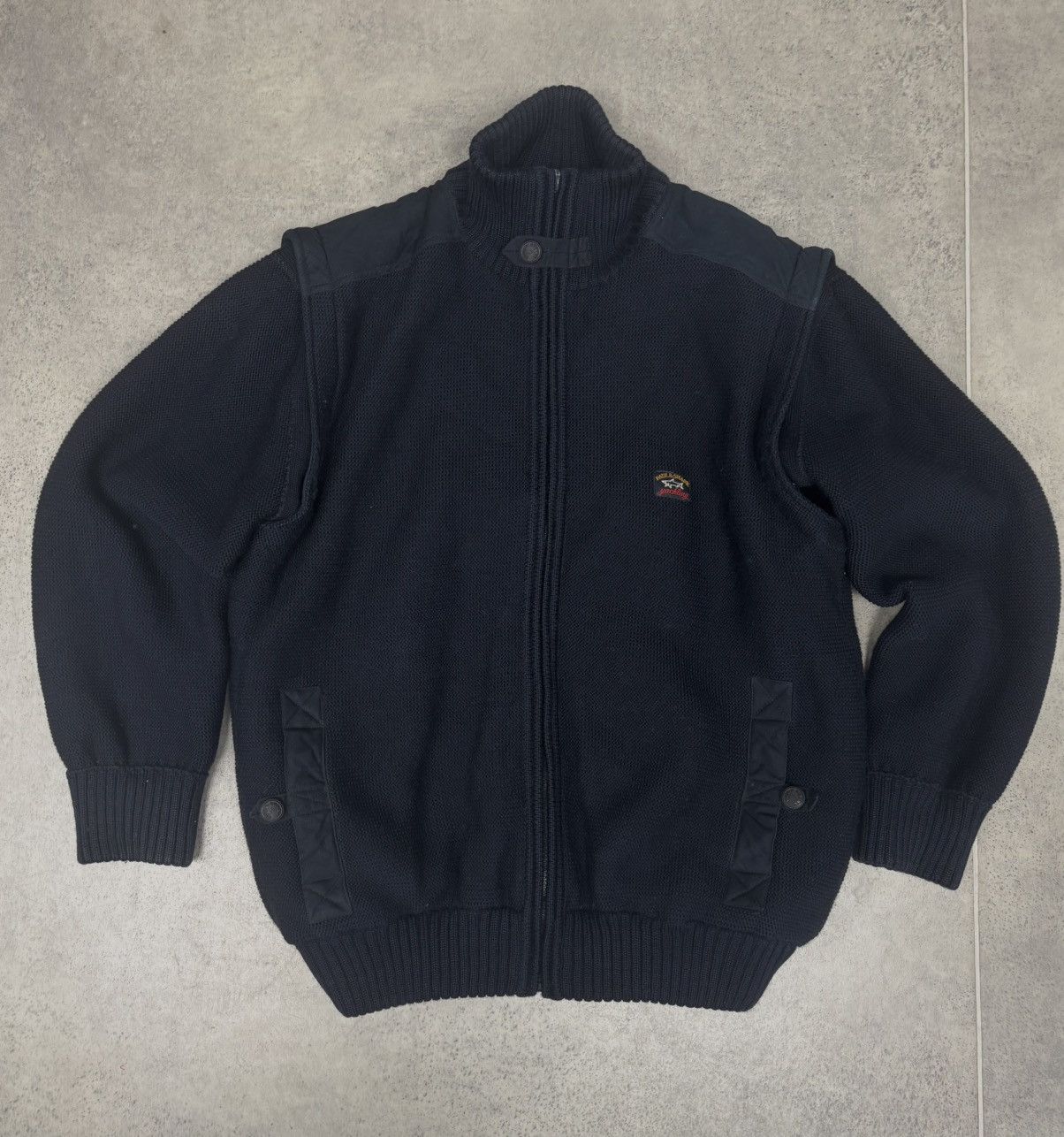 Paul & Shark Navy wool heavy bomber Size US L / EU 52-54 / 3 - 3 Thumbnail