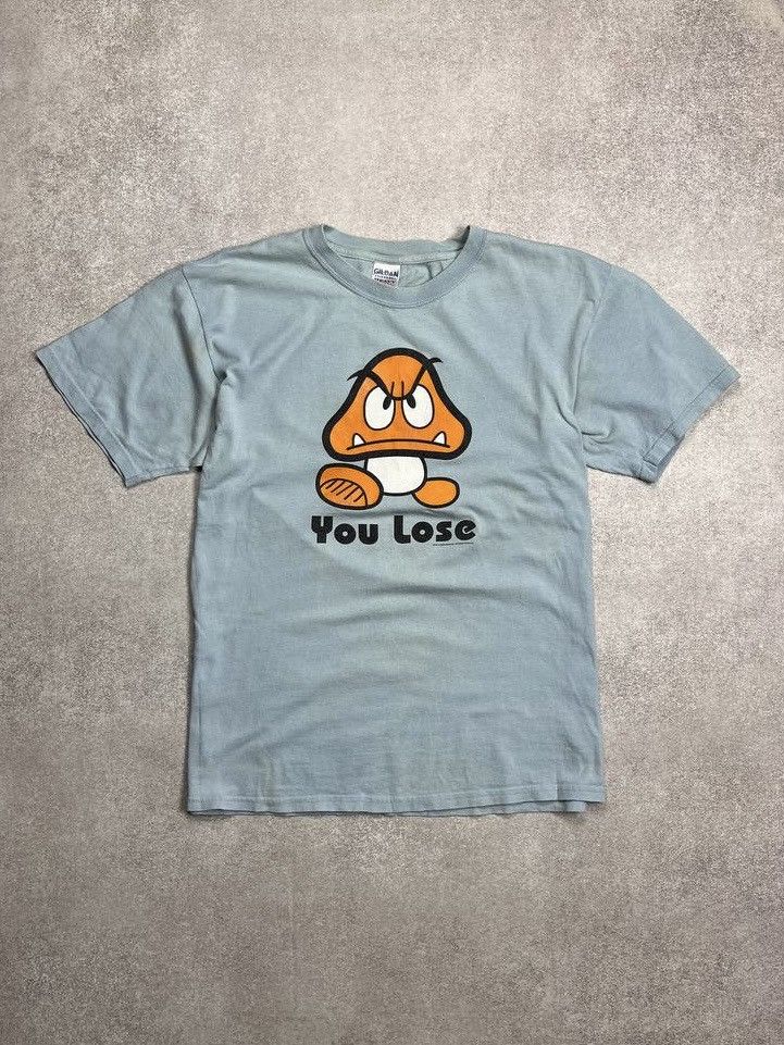Nintendo VINTAGE NINTENDO MARIO YOU LOSE BOXY T-SHIRT Y2K L Size US L / EU 52-54 / 3 - 1 Thumbnail