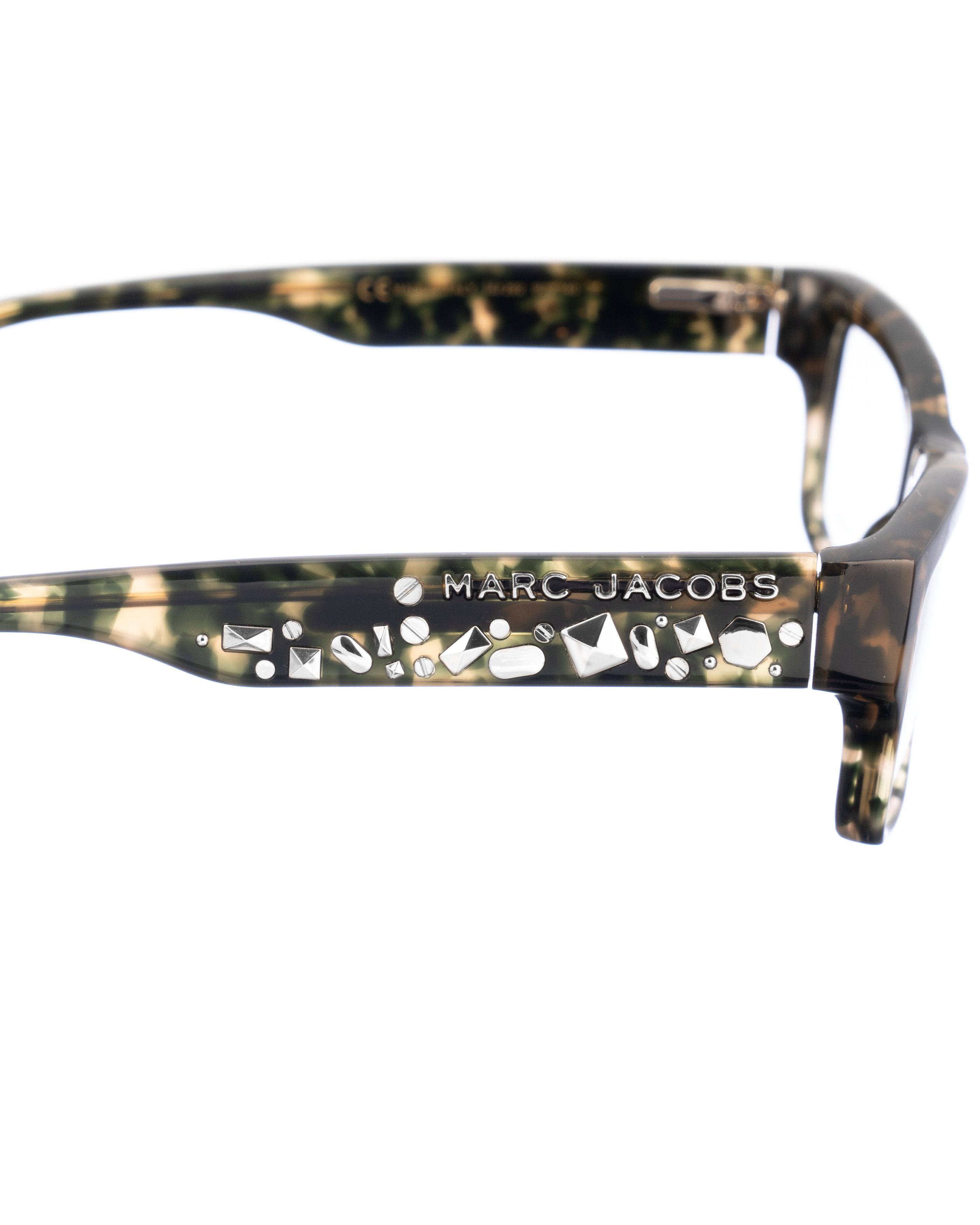 Marc Jacobs Marc Jacobs 00s Grey Havana and Studs Glasses Size ONE SIZE - 3 Thumbnail