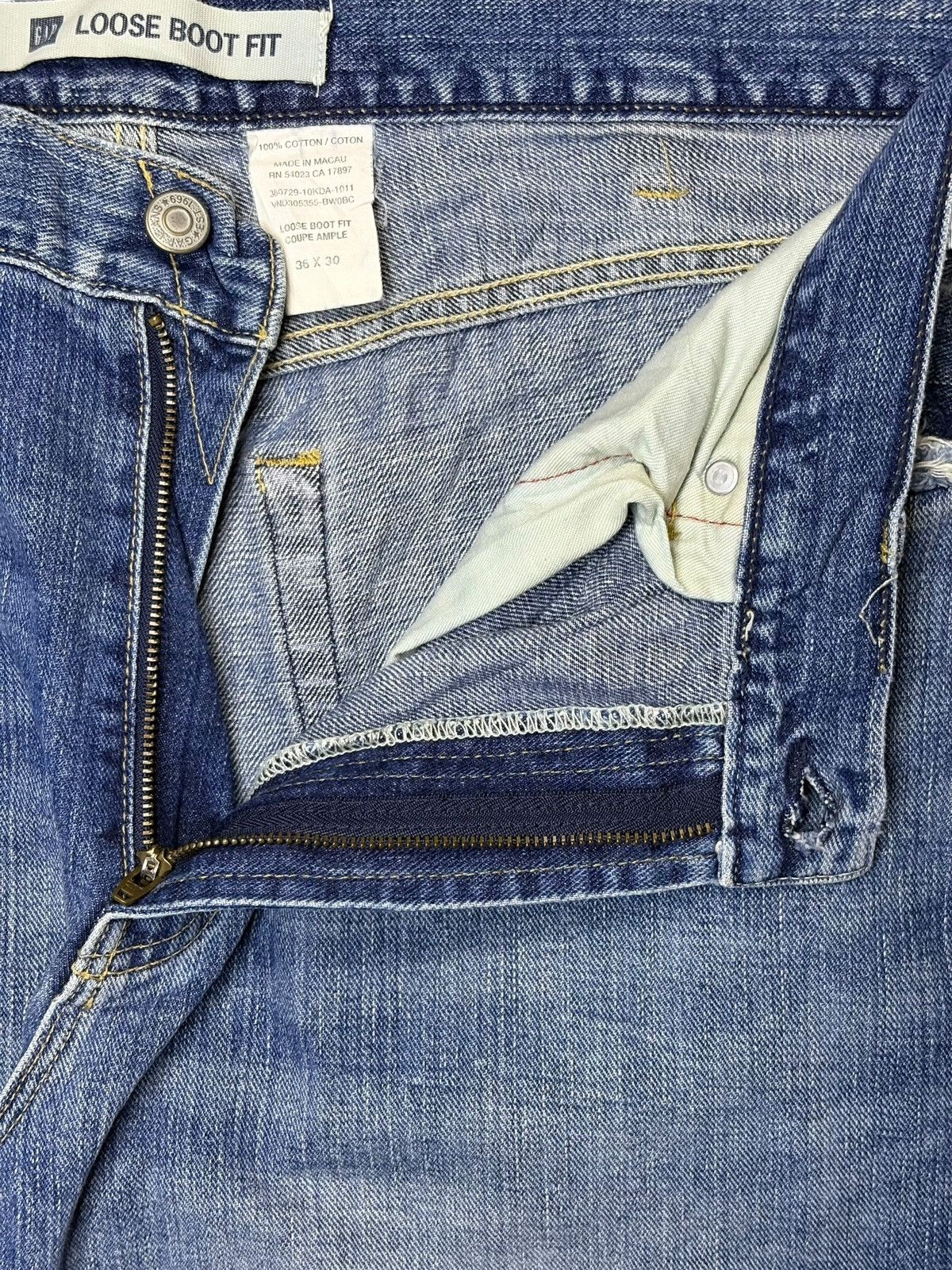 Gap Vintage Gap Faded Wash Distressed Flare Bootcut Jeans Size US 36 / EU 52 - 9 Thumbnail