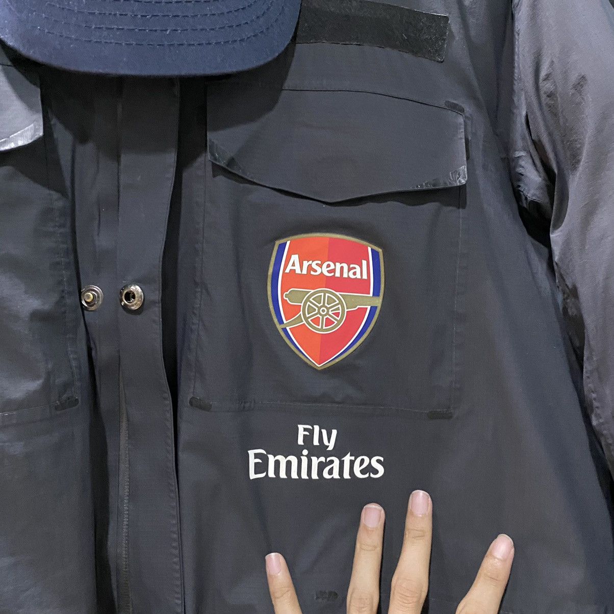 Nike Vintage Nike x Arsenal Puffer Zipper Jacket Free Cap❗️ Size US L / EU 52-54 / 3 - 7 Thumbnail
