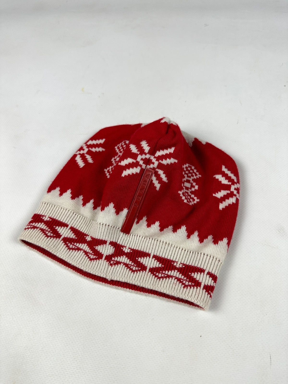 Prada Vintage Prada Sport Red Tab Wool Hat Size ONE SIZE - 1 Thumbnail