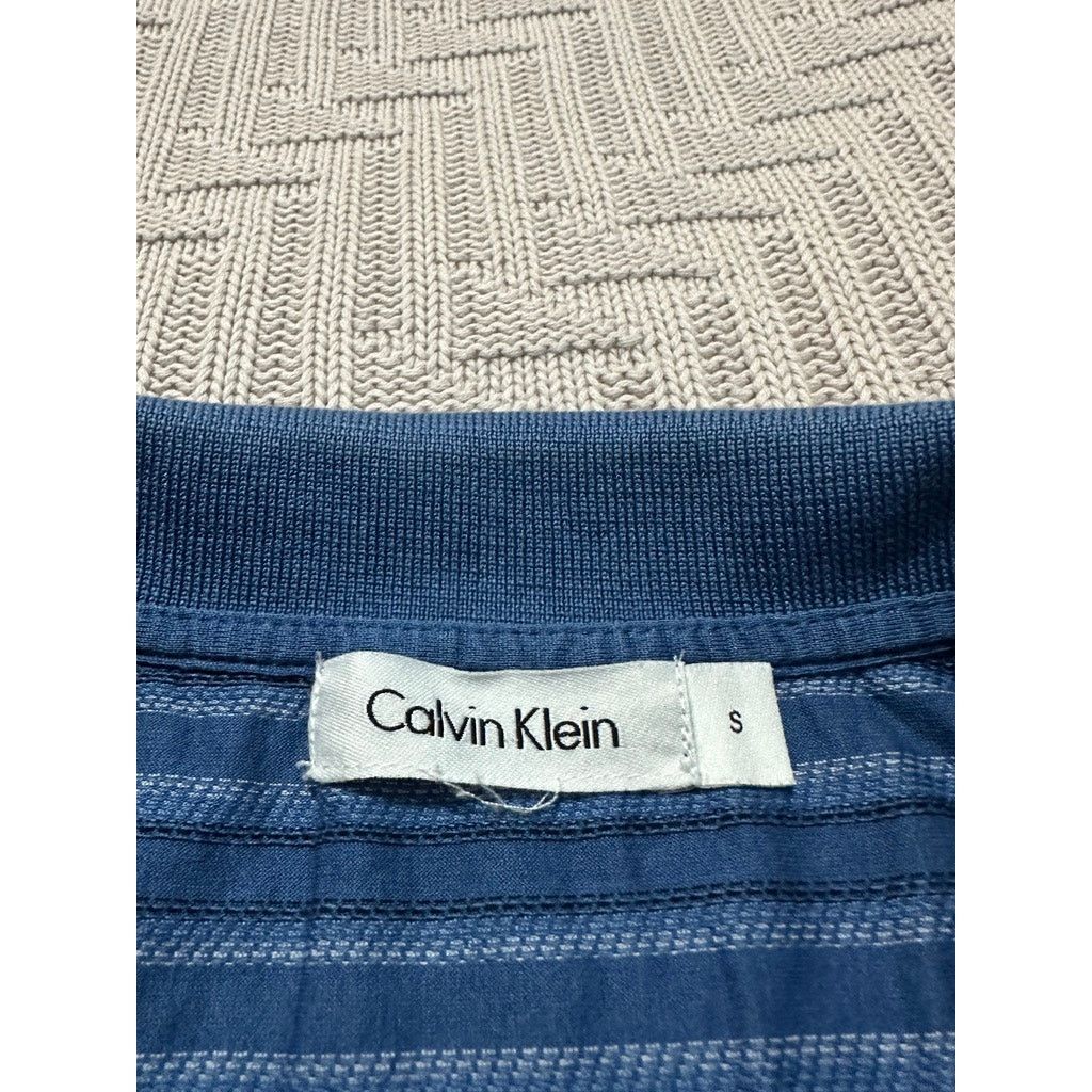Calvin Klein Calvin Klein blue striped polo size S Size US S / EU 44-46 / 1 - 5 Thumbnail