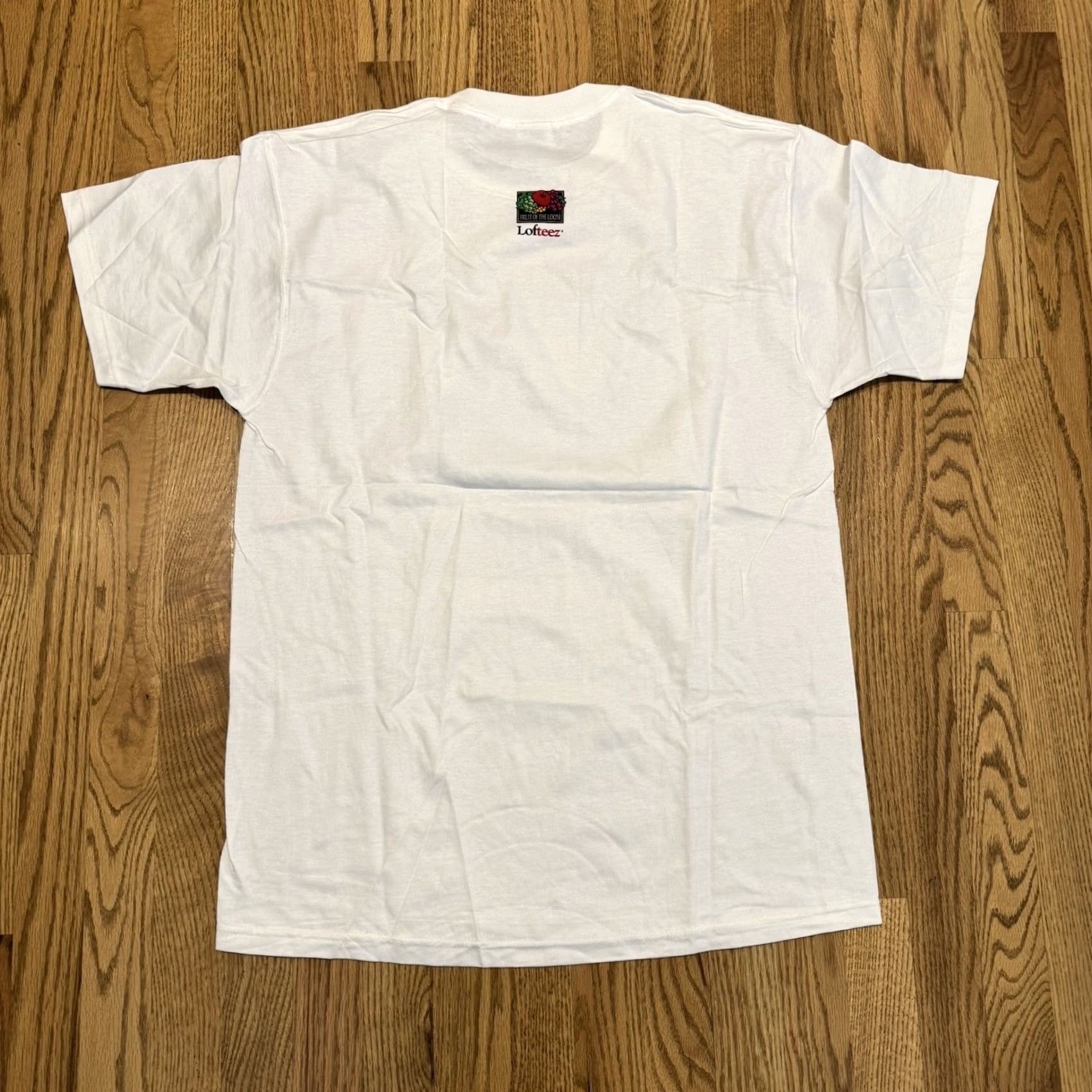 Fruit Of The Loom VINTAGE Fruit of the Loom T-Shirt Shirt 90s NYC White L Men Short Sleeve Crew Neck Staton Back Yard Size US L / EU 52-54 / 3 - 6 Thumbnail