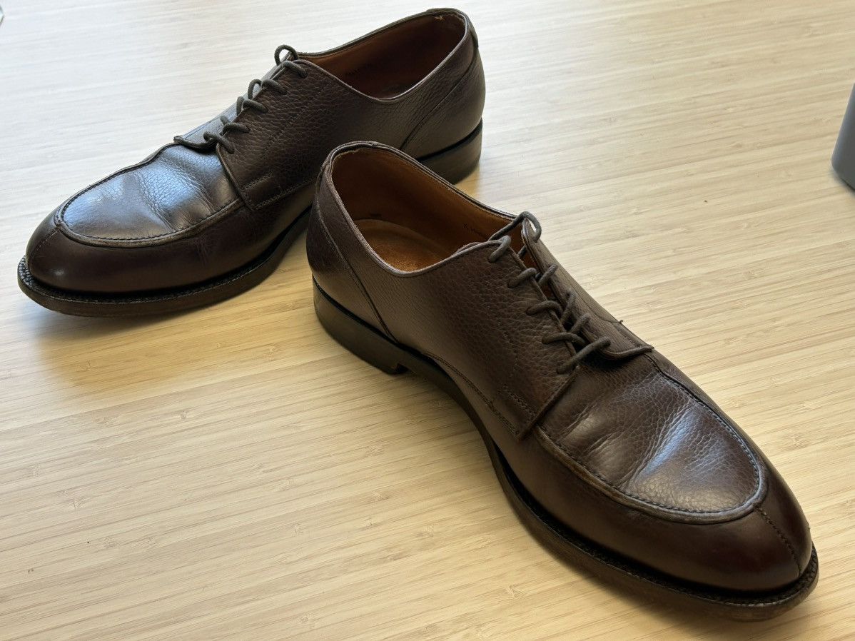 Brooks Bros Peal & Co Brown Leather Split Toe Derby Sz 11