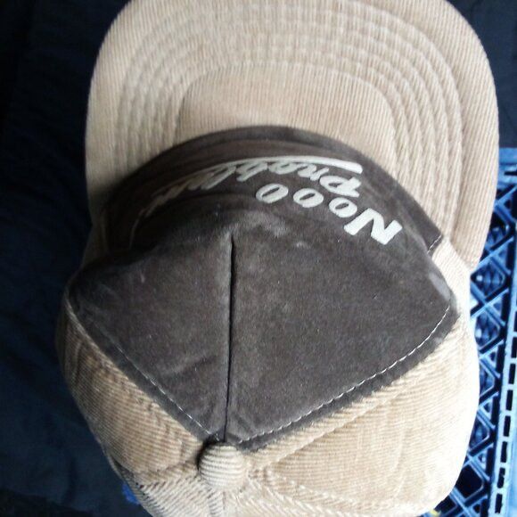 Other DS Vintage Nooo Problem! Corduroy Trucker Snap Hat Cap Size ONE SIZE - 5 Thumbnail