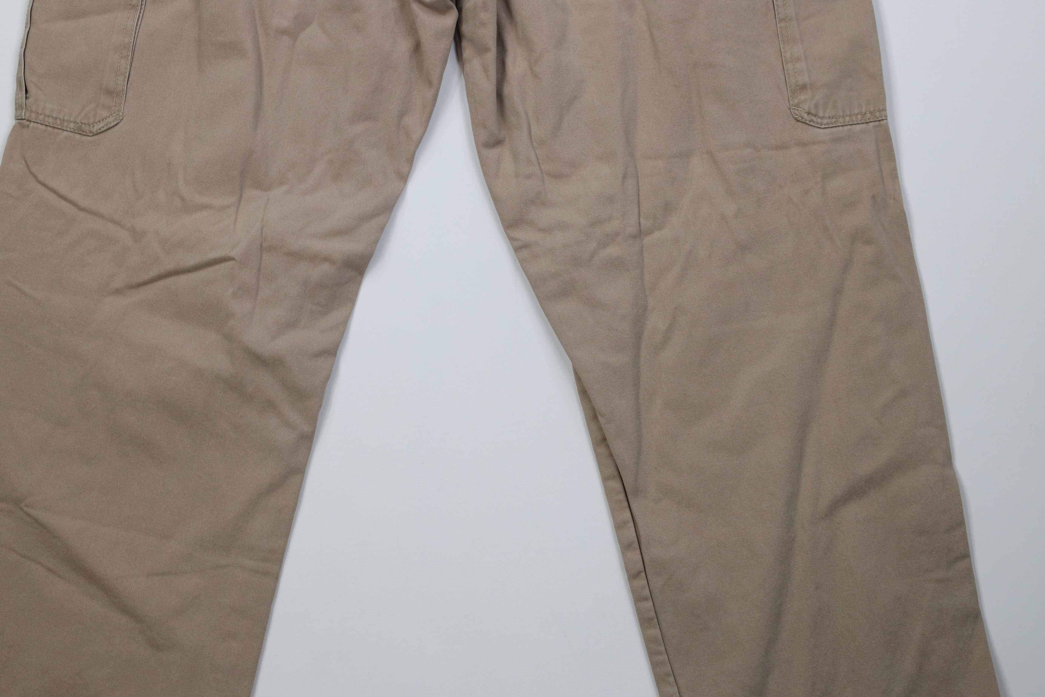 Vintage Vintage Streetwear Flannel Lined Wide Leg Cargo Pants Beige Size US 38 / EU 54 - 14 Thumbnail