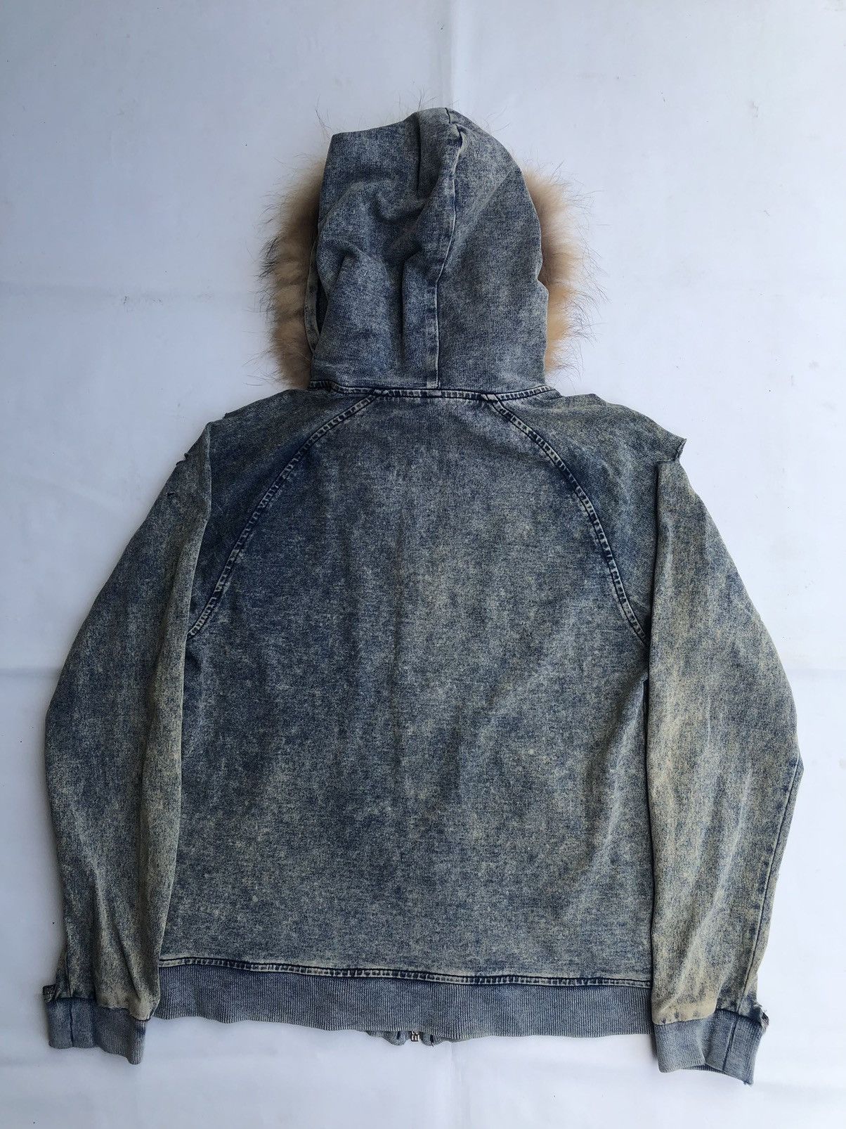 If Six Was Nine Distresssed Zipp Fur Hoodie Punk Rock Ifsix Style Size US L / EU 52-54 / 3 - 2 Thumbnail