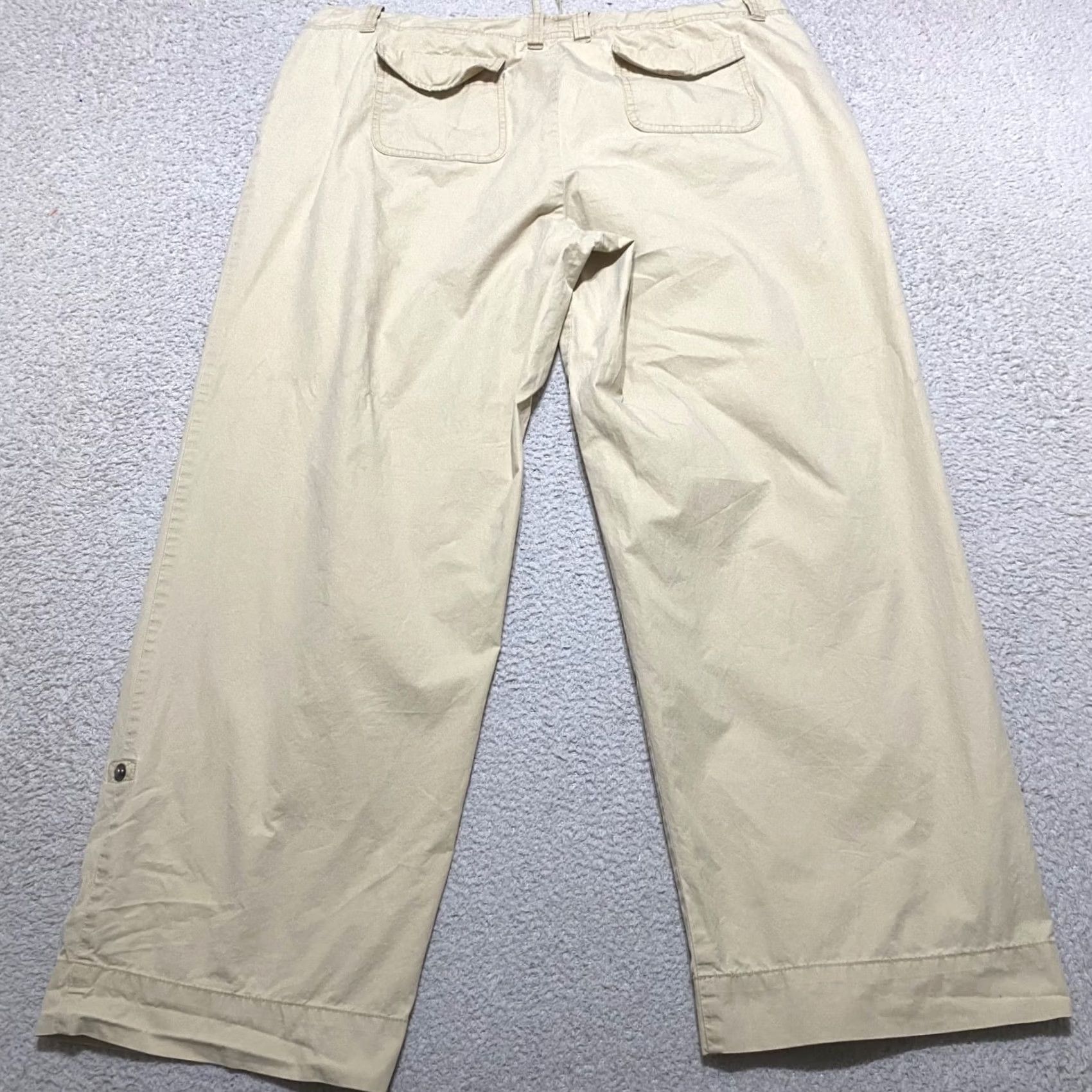 Talbots Talbots Pants Beige 18W Plus Relaxed Straight Chino Casual Vintage No Size 40" / US 18 - 3 Thumbnail