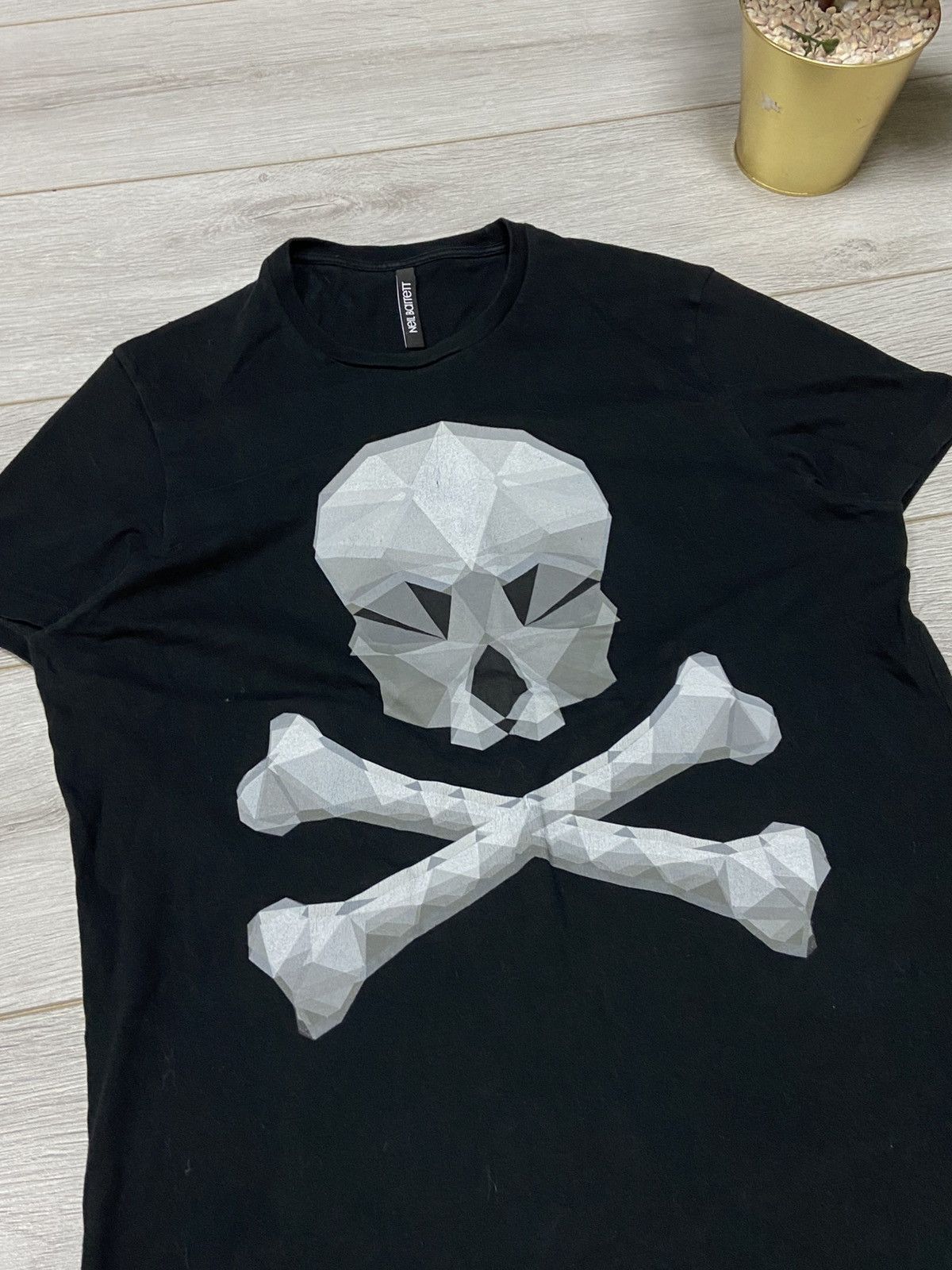 Neil Barrett Neil Barrett skull ☠️ abstrakt Italy big print t-shirt Size US M / EU 48-50 / 2 - 3 Thumbnail