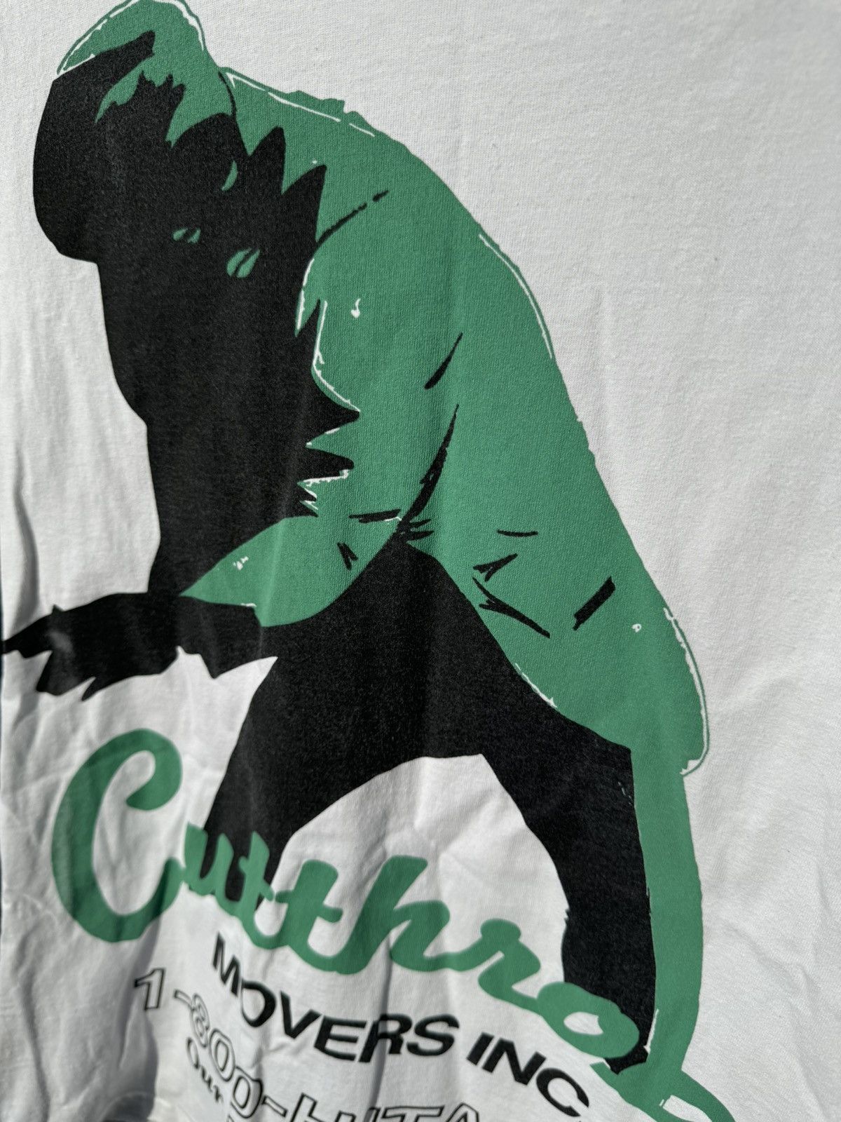 Designer Cutthroat Movers White Tee Size US M / EU 48-50 / 2 - 2 Thumbnail