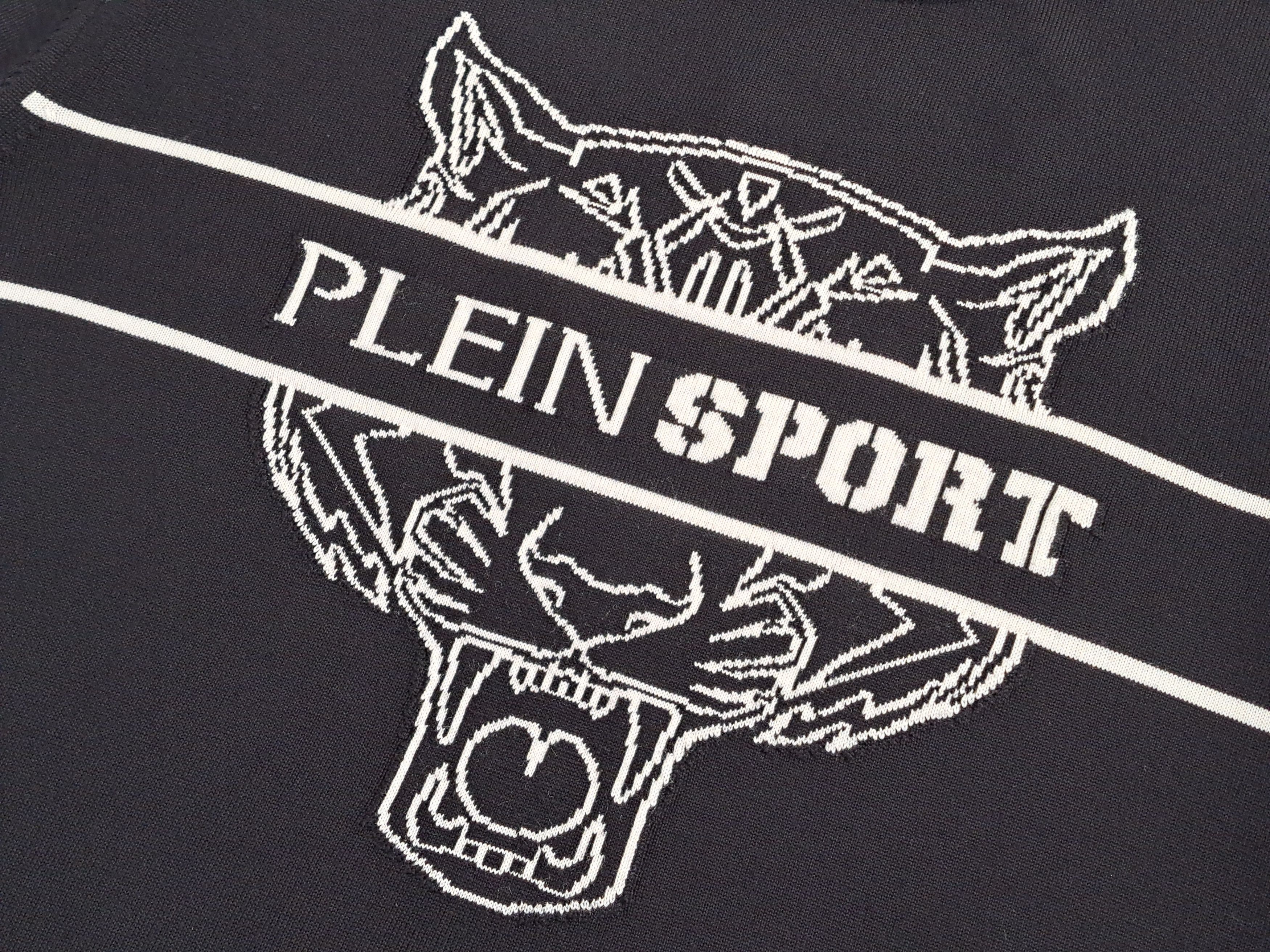 Philipp Plein PLEIN Sport Tiger Head Logo merino wool sweater. Size XL Size US XL / EU 56 / 4 - 2 Thumbnail