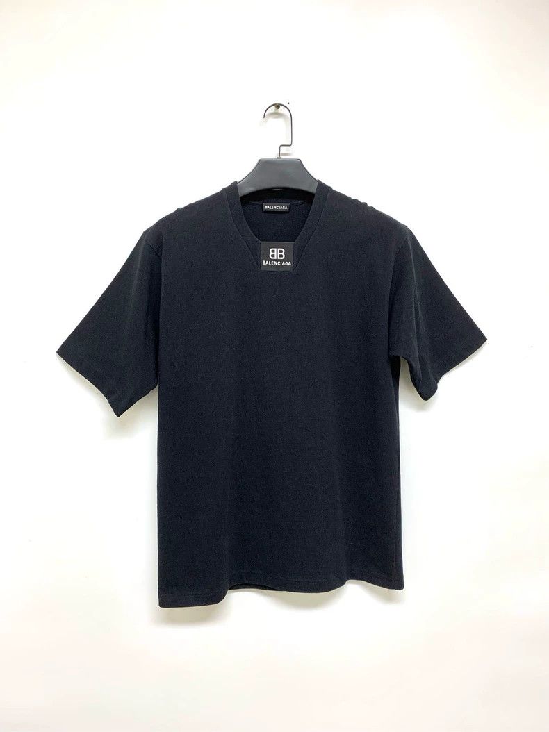 Balenciaga Double B Black Short Sleeve