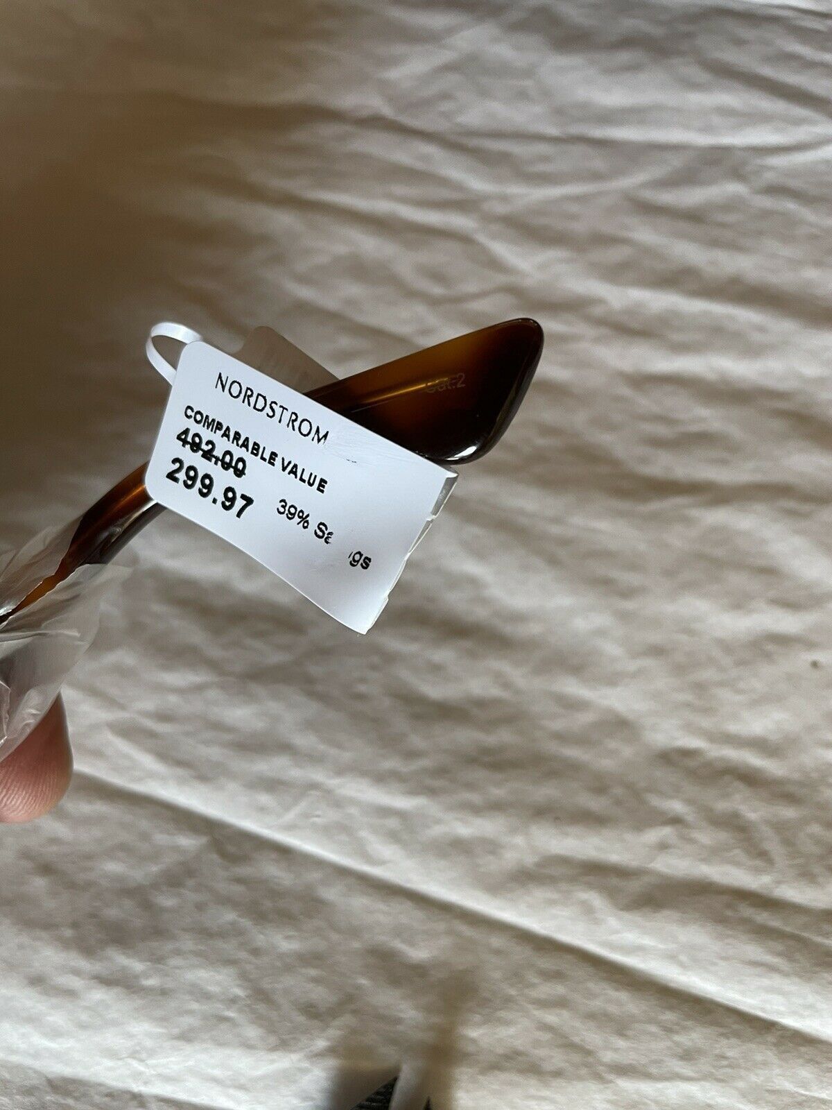 Gucci GUCCI GG0418S 003 Havana Oversized Rectangular Sunglasses Size ONE SIZE - 2 Thumbnail