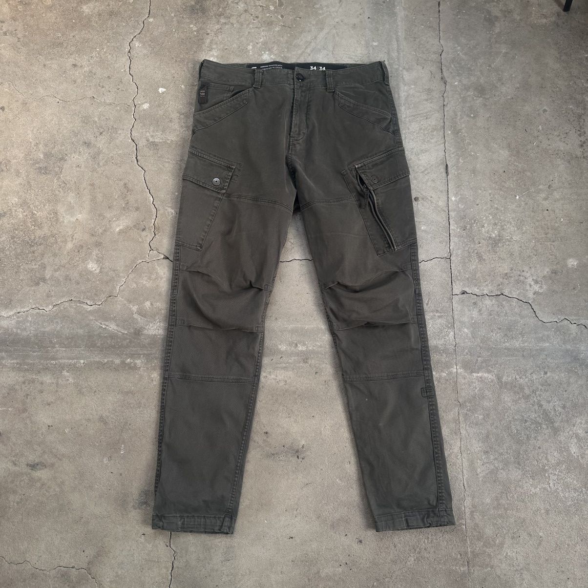 G-Star Vintage G-Star Raw Cargo 3D Straight Tapered Pants Size US 34 / EU 50 - 2 Thumbnail