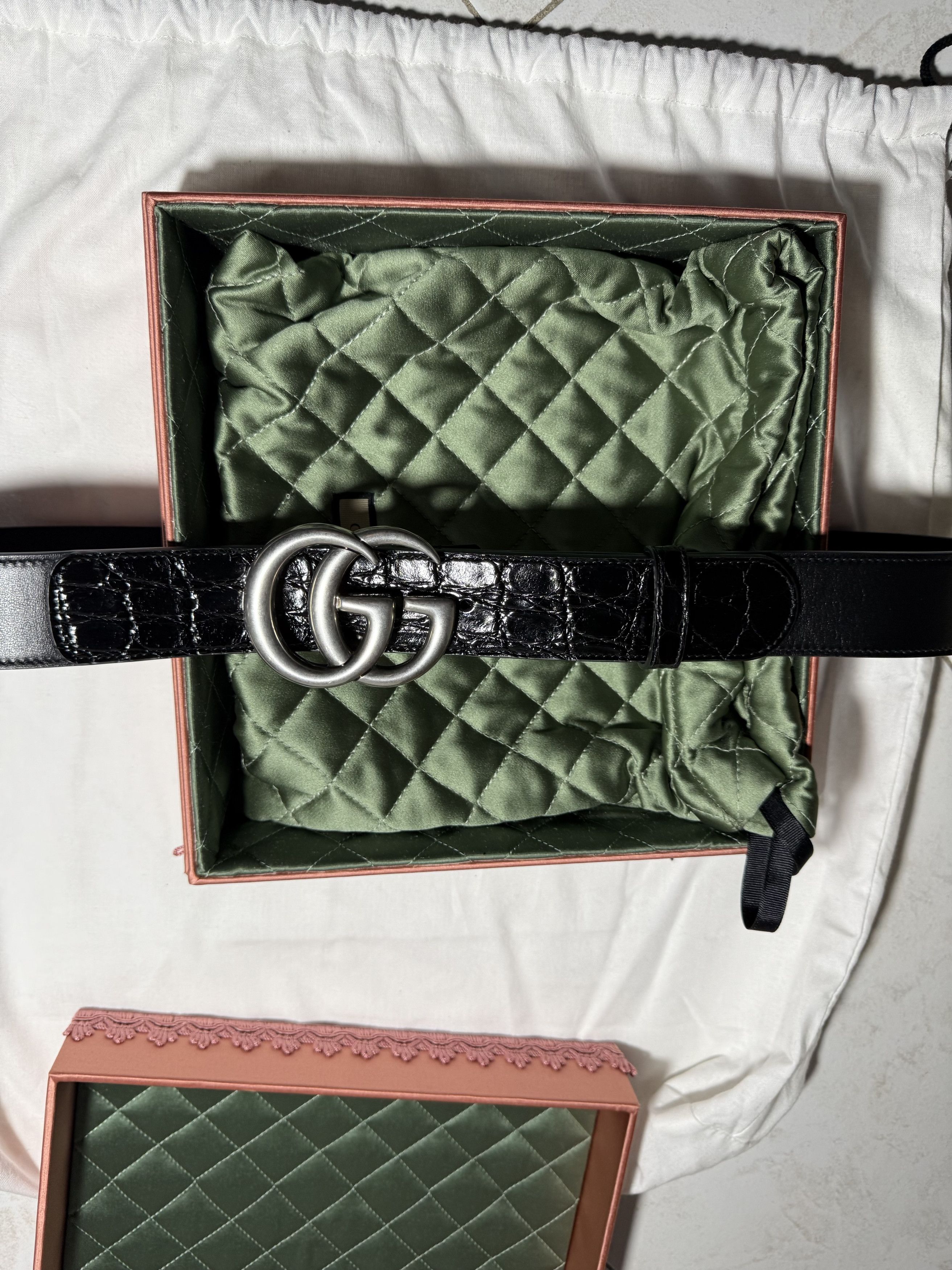 Gucci Caiman And Calf Leather GG MARMONT Size ONE SIZE - 2 Thumbnail