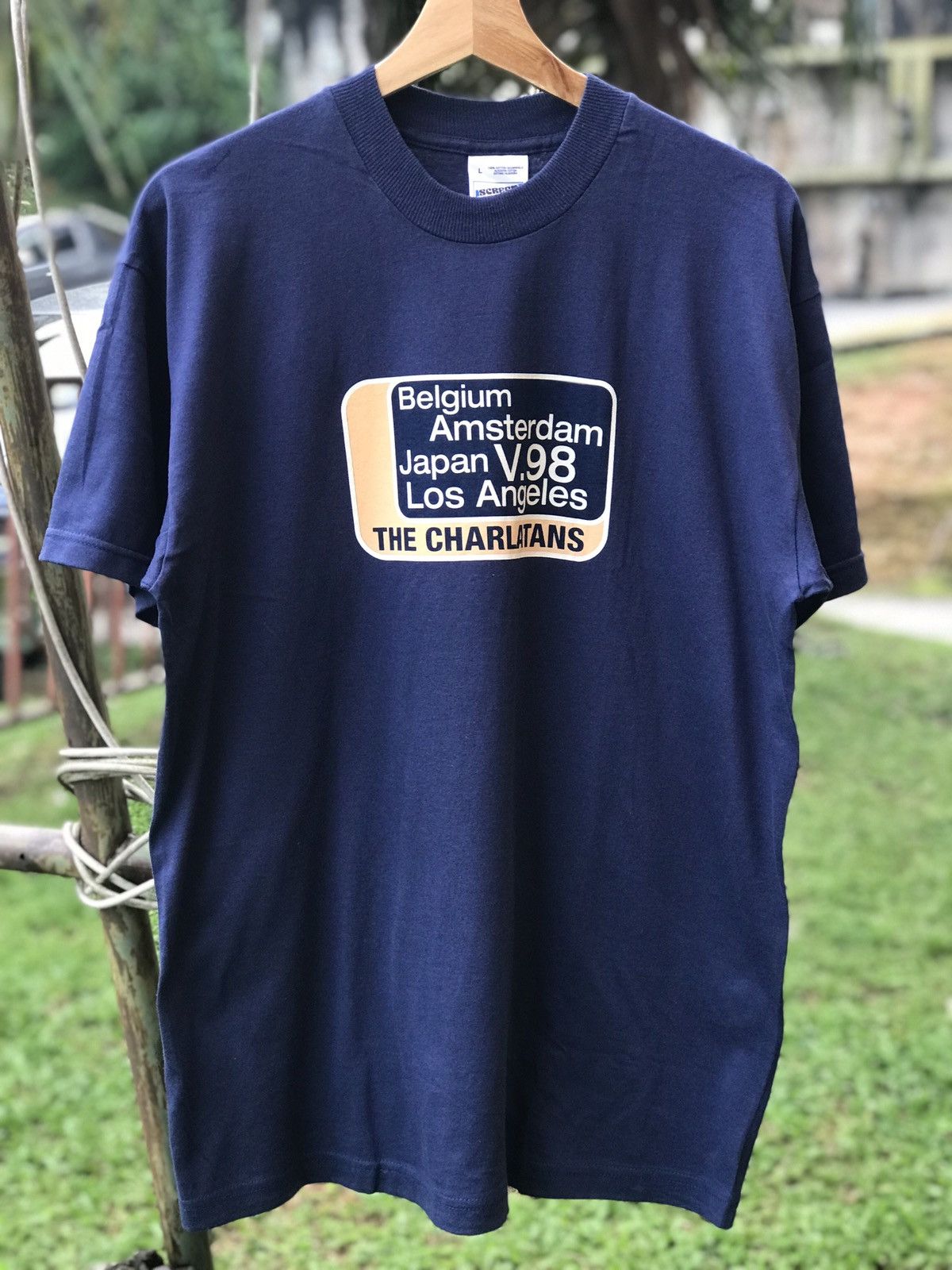 Band Tees × Vintage Vintage 90s The Charlatans V98 Tour Tee Size US L / EU 52-54 / 3 - 1 Thumbnail