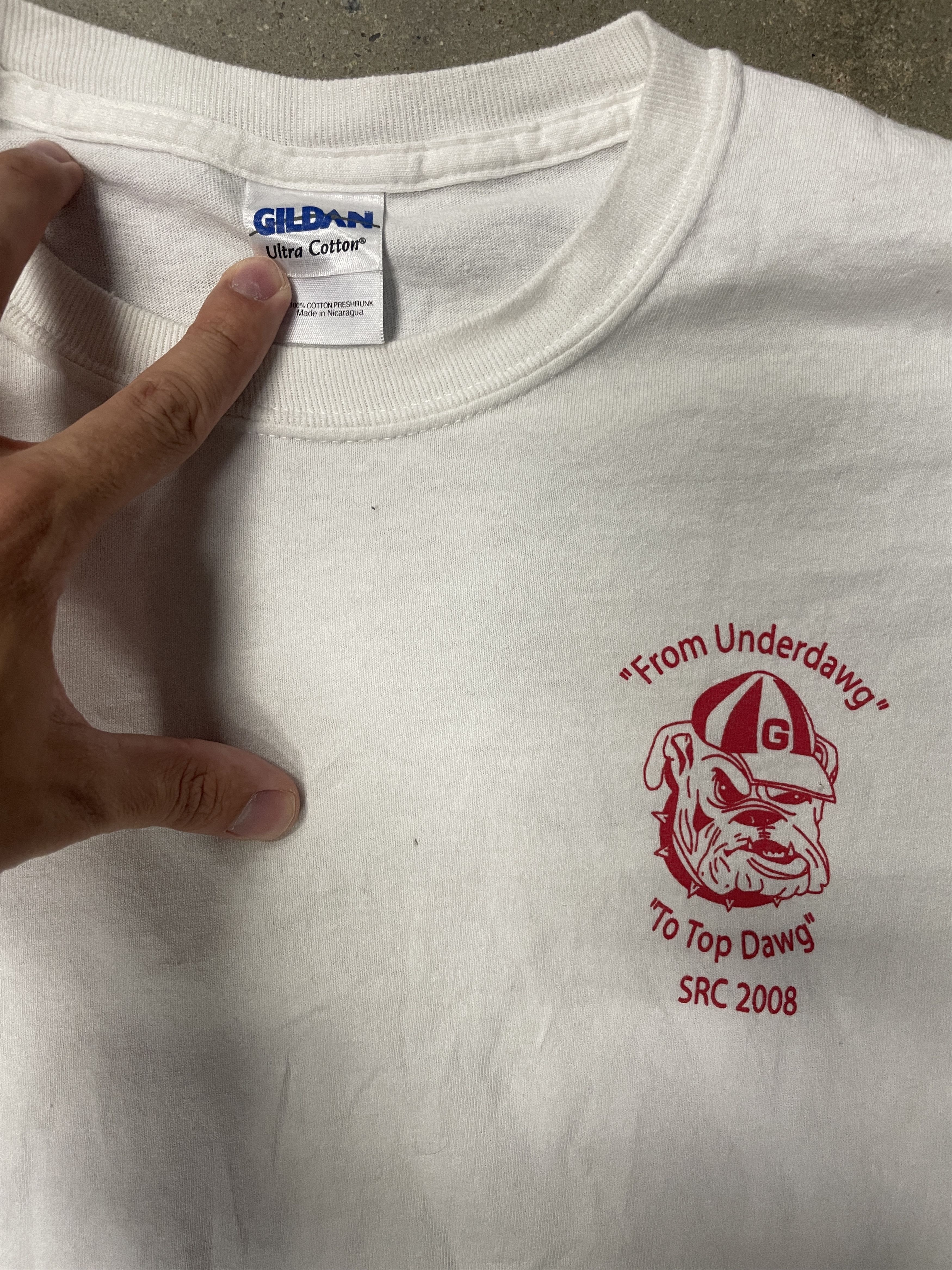 Gildan Vintage 2008 From Underdog To Top Dawg T shirt Size US M / EU 48-50 / 2 - 3 Thumbnail