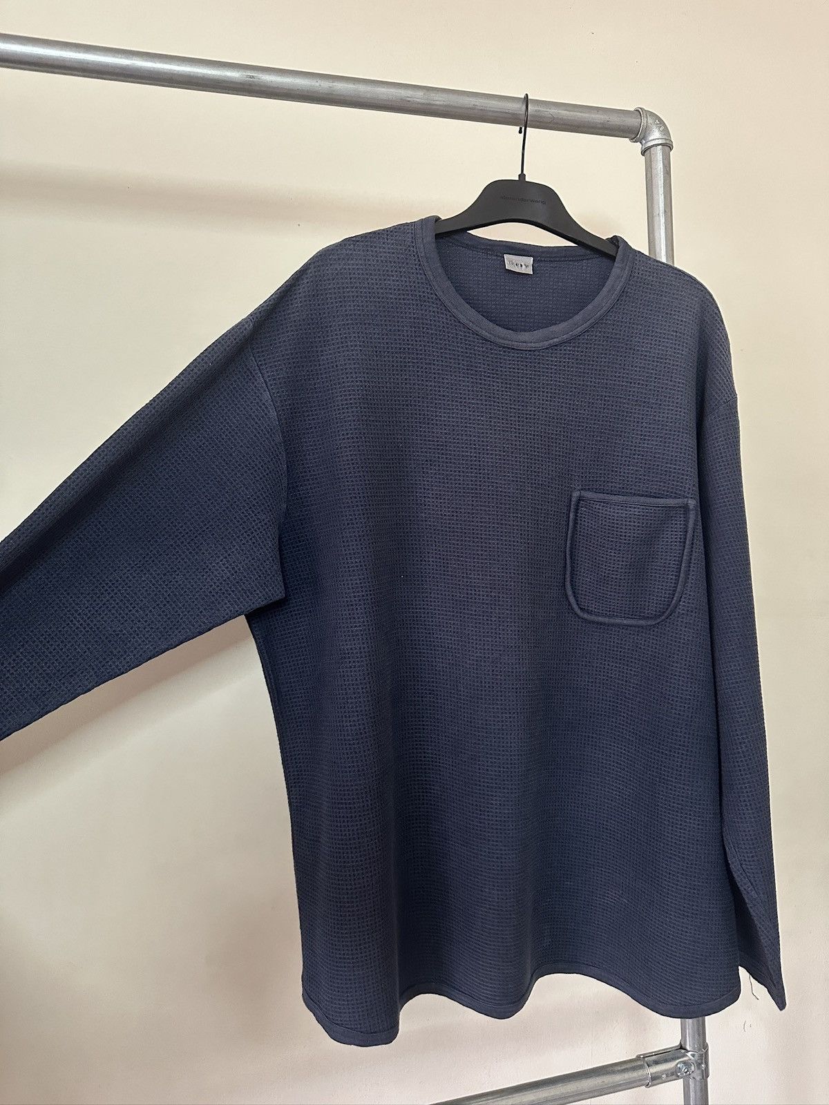 Yohji Yamamoto 1990s Yohji Yamamoto Waffle Knit thermal Tshirt Size US L / EU 52-54 / 3 - 3 Thumbnail