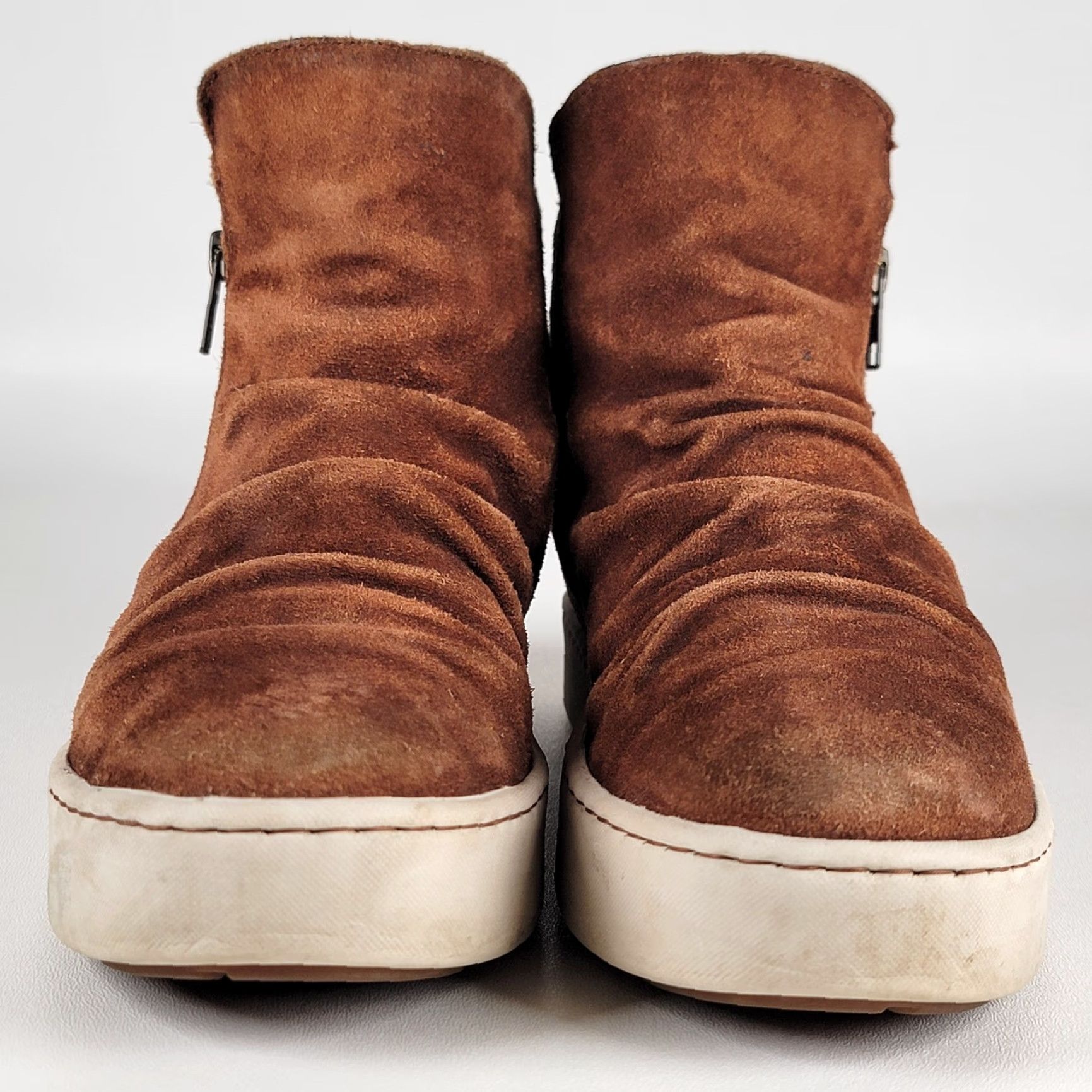 Born VINTAGE Born Scone Brown Leather Boots Sneaker Women's Size 8.5 M Size US 9 / IT 39 - 3 Thumbnail