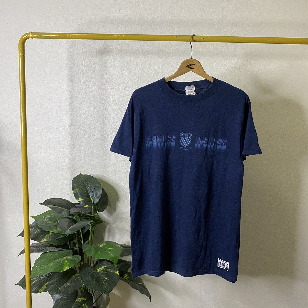 K-Swiss Vintage 1990s K Swiss American Tennis Brand Tee Size US M / EU 48-50 / 2 - 1 Thumbnail