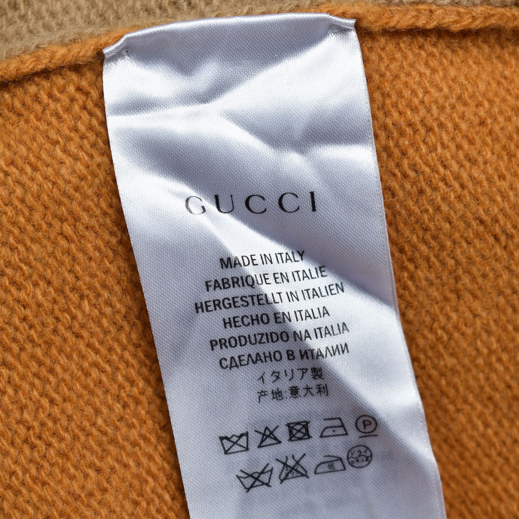 Gucci GUCCI TIGER INTARSIA WOOL SWEATER ORANGE LIKE NEW Size US M / EU 48-50 / 2 - 7 Thumbnail