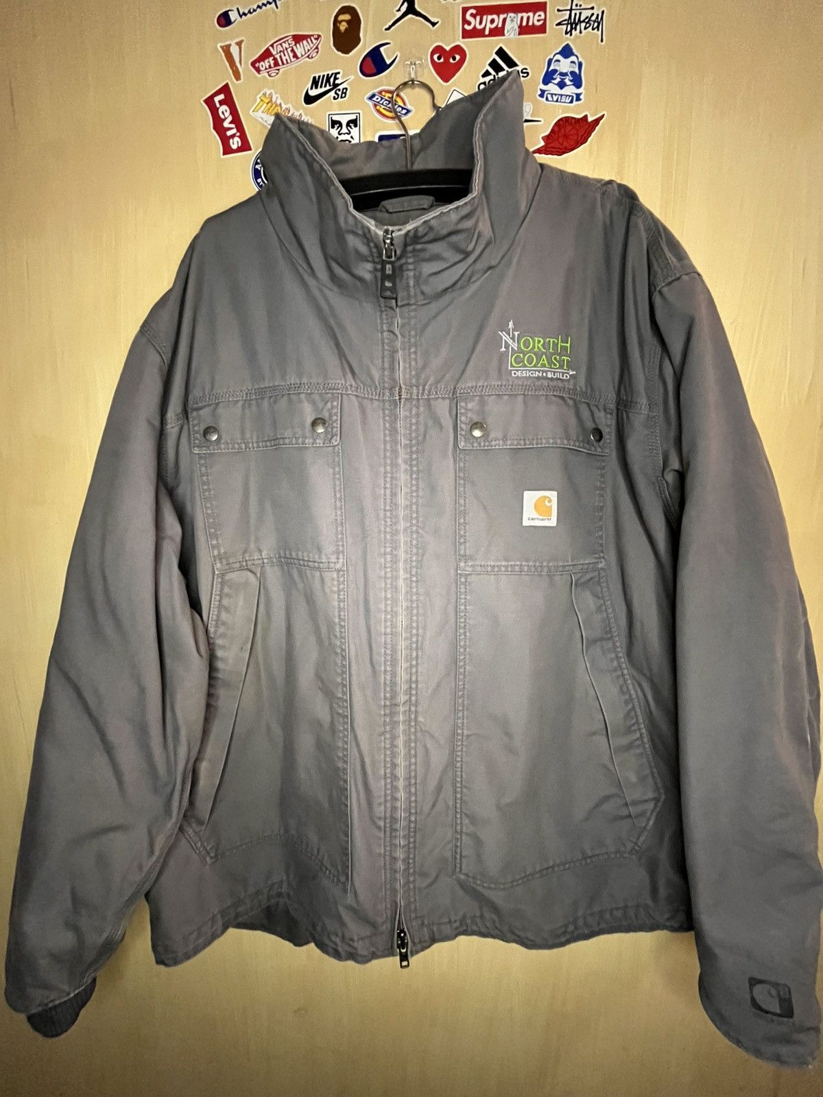 Carhartt Work Coat Men Quick Duck Jefferson