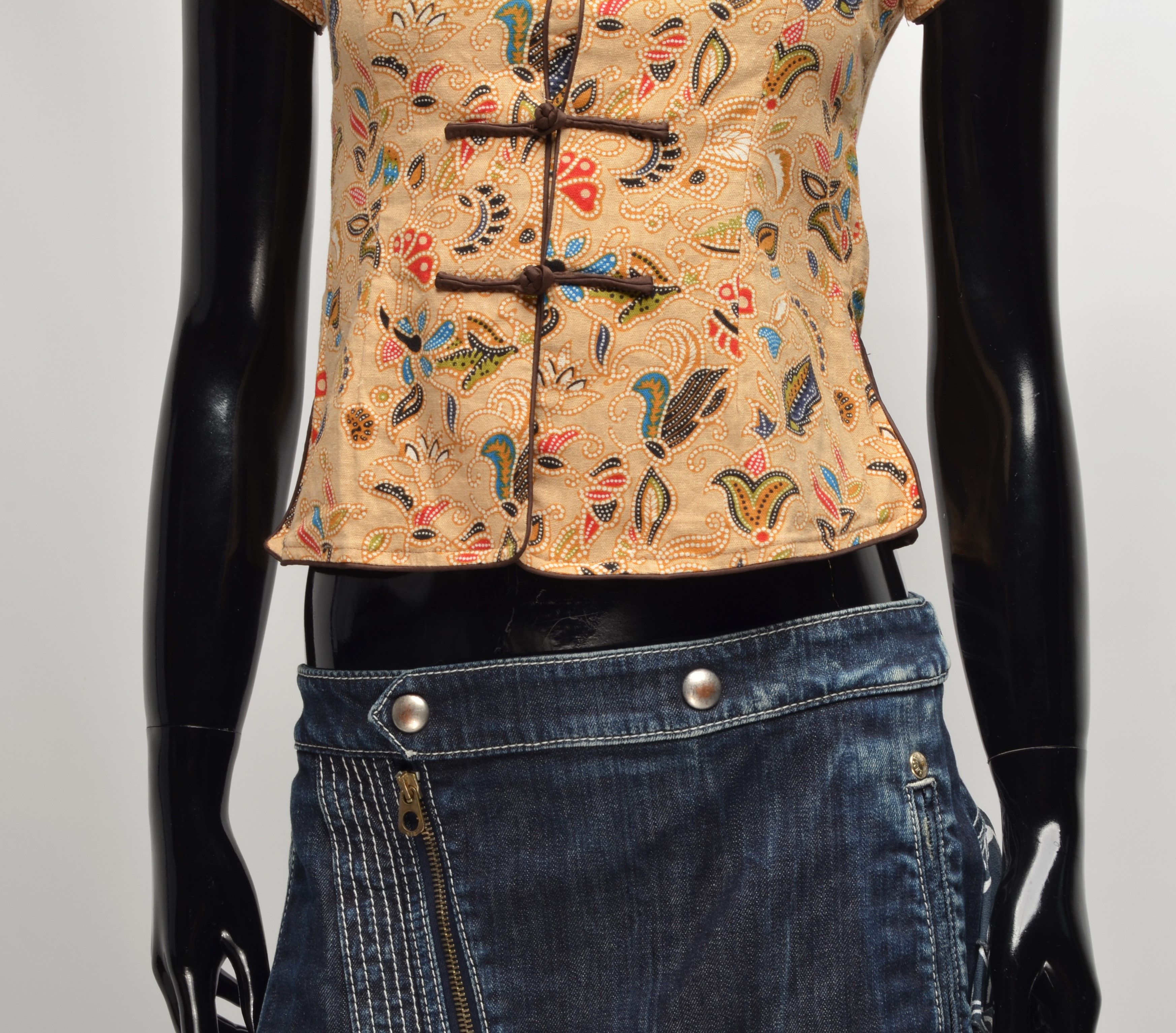 Japanese Brand × Vintage Vintage The P and T Japanese Y2K Short Sleeve Top Size S / US 4 / IT 40 - 3 Thumbnail
