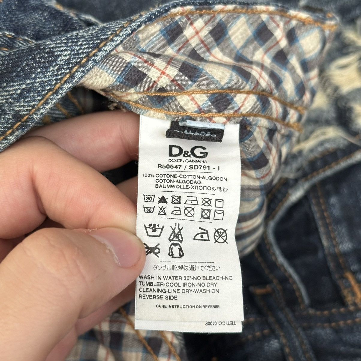 Dolce & Gabbana Dolce & Gabanna Vintage Flared Blue Jeans Y2K 2000's Retro Size 30" / US 8 / IT 44 - 8 Thumbnail
